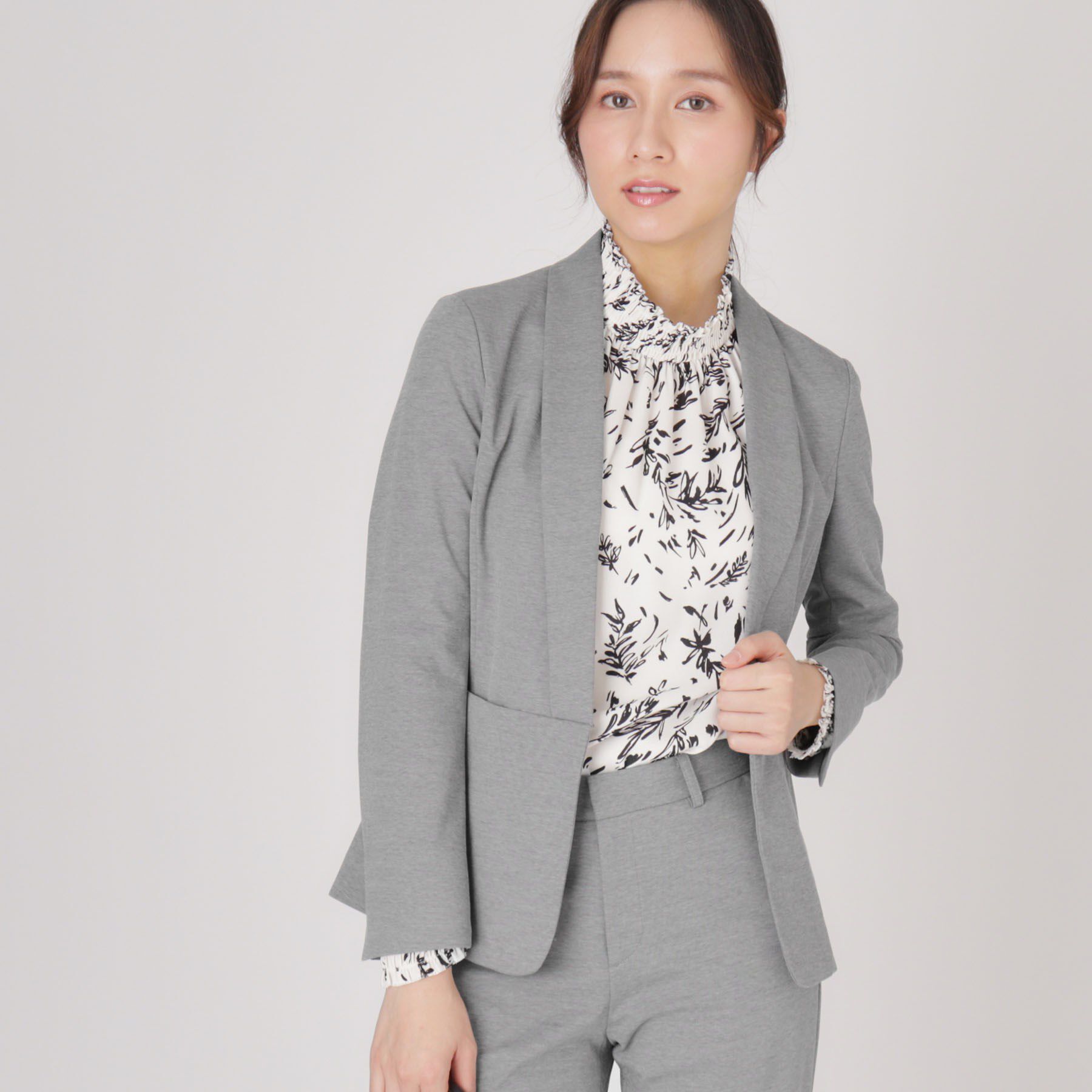 COUP DE CHANCE「【洗える／日本製】ショールカラージャケット」|ノーカラージャケット|