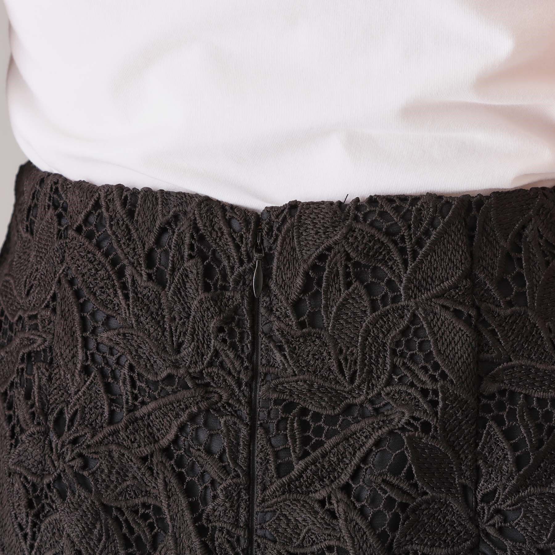 COUP DE CHANCE「【レース／セットアップ可】ストレートシルエットのスカート」|スカート|