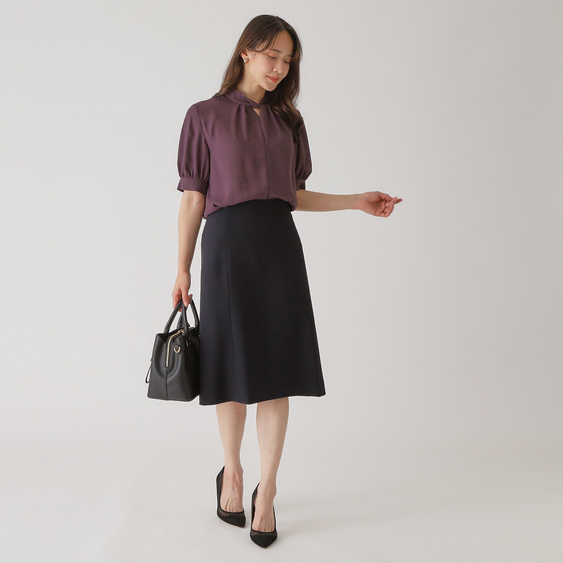 COUP DE CHANCE「【手洗い可／日本製】セミフレアスカート」|スカート|