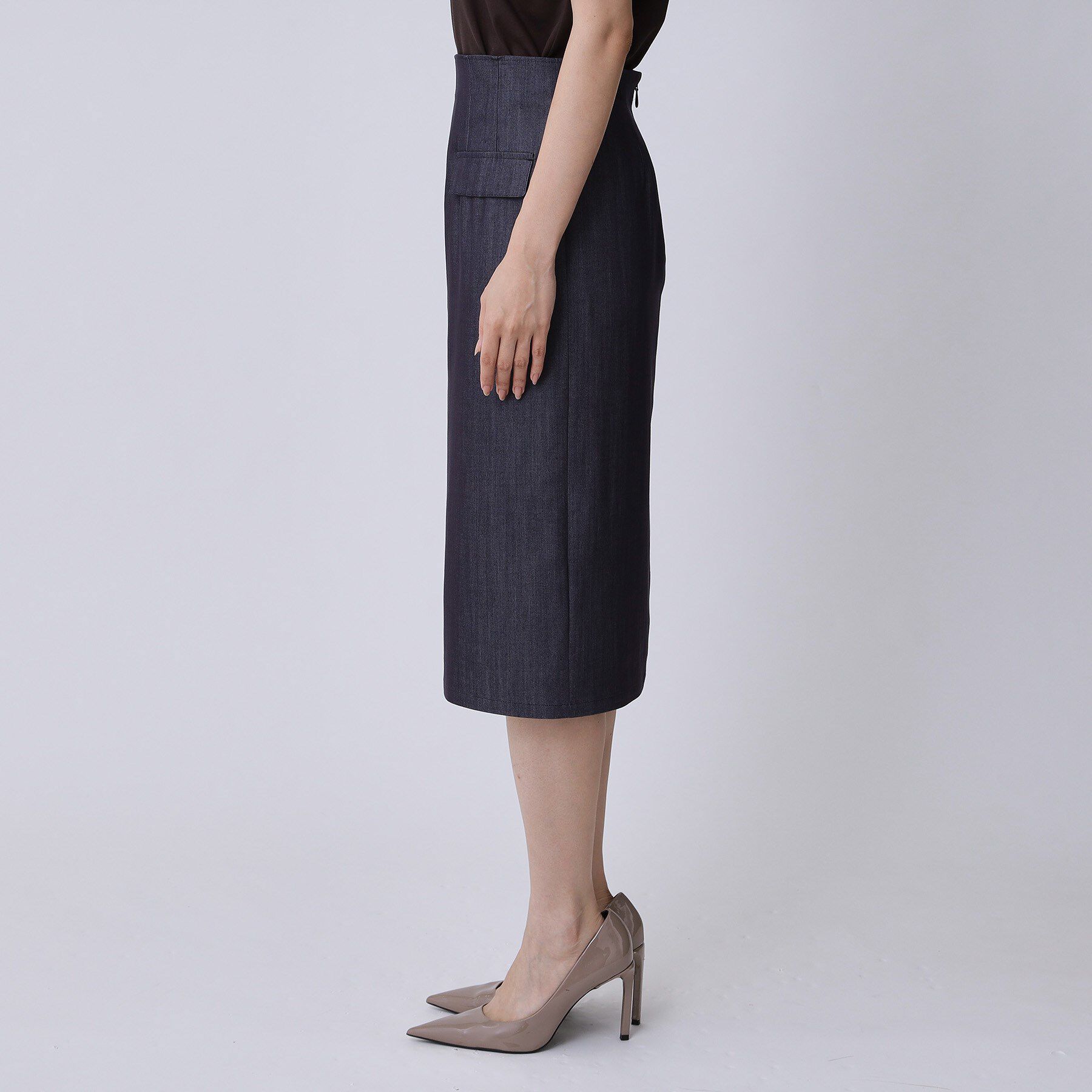 COUP DE CHANCE「【手洗い可／日本製】デニム風ナロータイトスカート」|スカート|