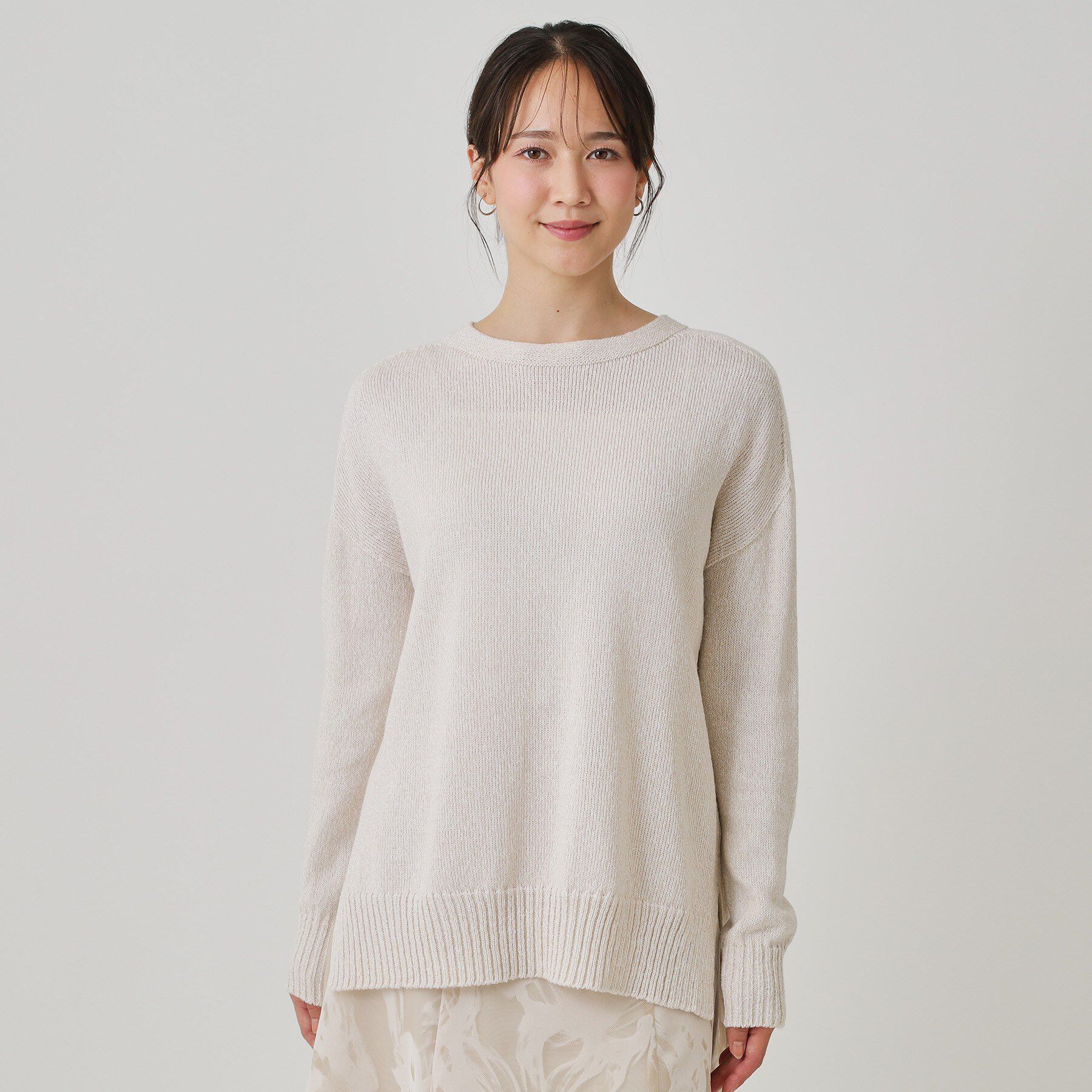 COUP DE CHANCE「【手洗い可／日本製】ヒップ丈ニットトップス」|ニット・セーター|