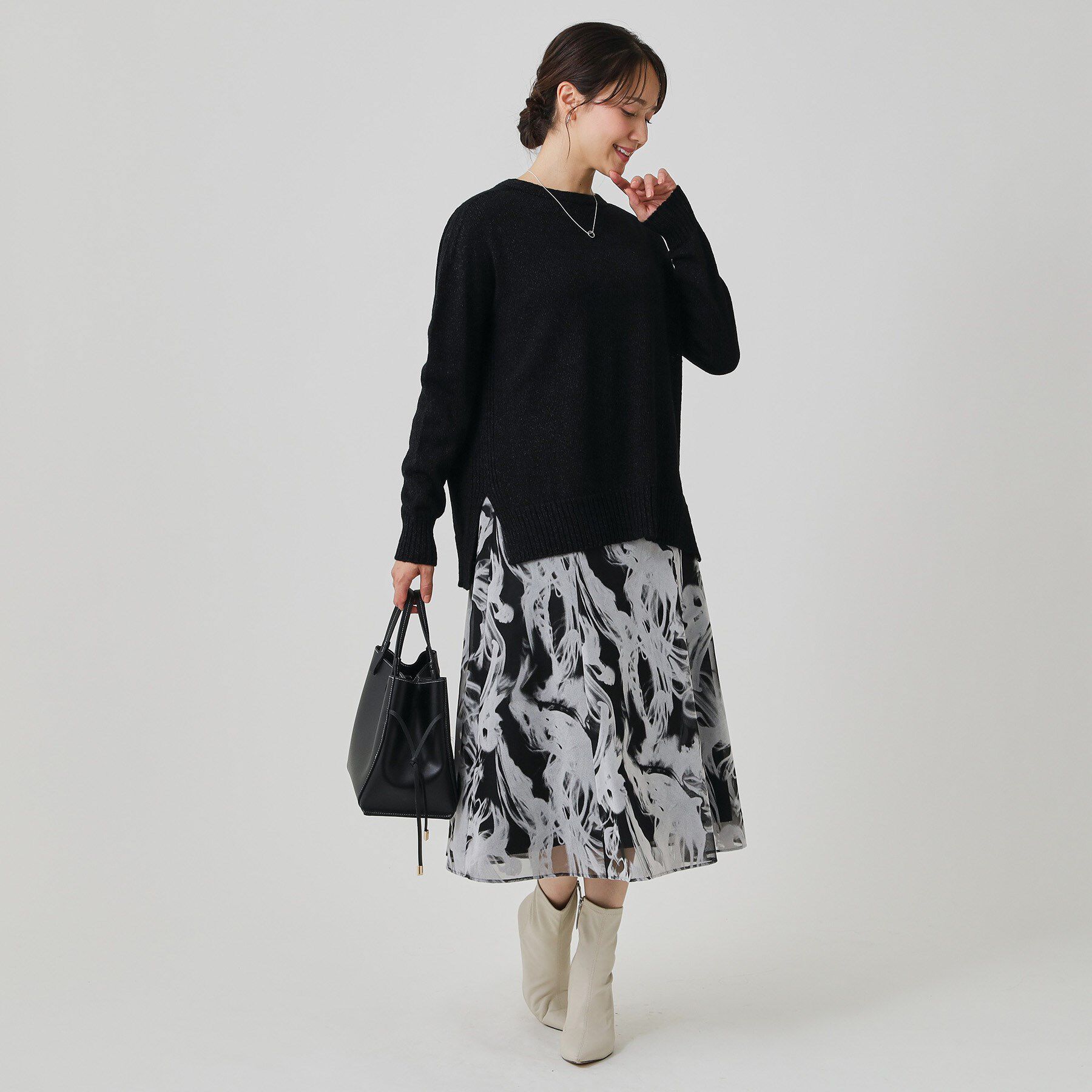 COUP DE CHANCE「【手洗い可／日本製】ヒップ丈ニットトップス」|ニット・セーター|