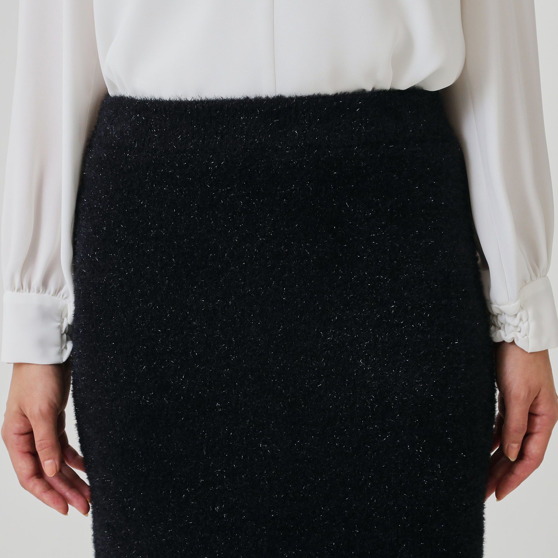 COUP DE CHANCE「【手洗い可／セットアップ可】フェザーモールのニットスカート」|スカート|