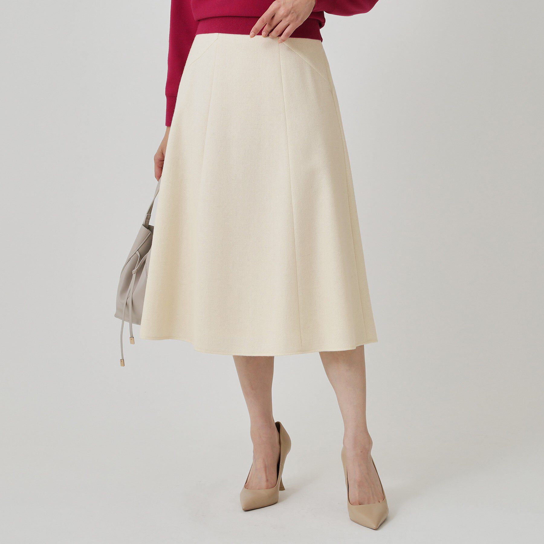 COUP DE CHANCE「【日本製】ラメ混ツイードフレアースカート」|スカート|