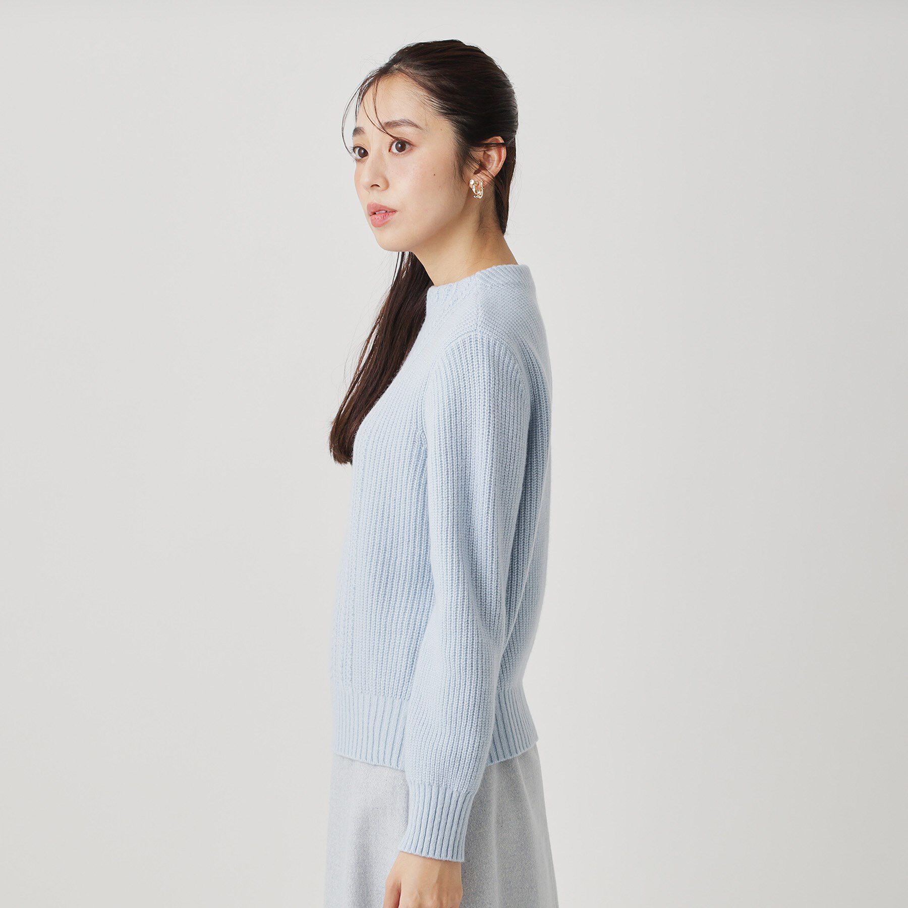 COUP DE CHANCE「【手洗い可／日本製】ケーブルデザインのニットトップス」|ニット・セーター|