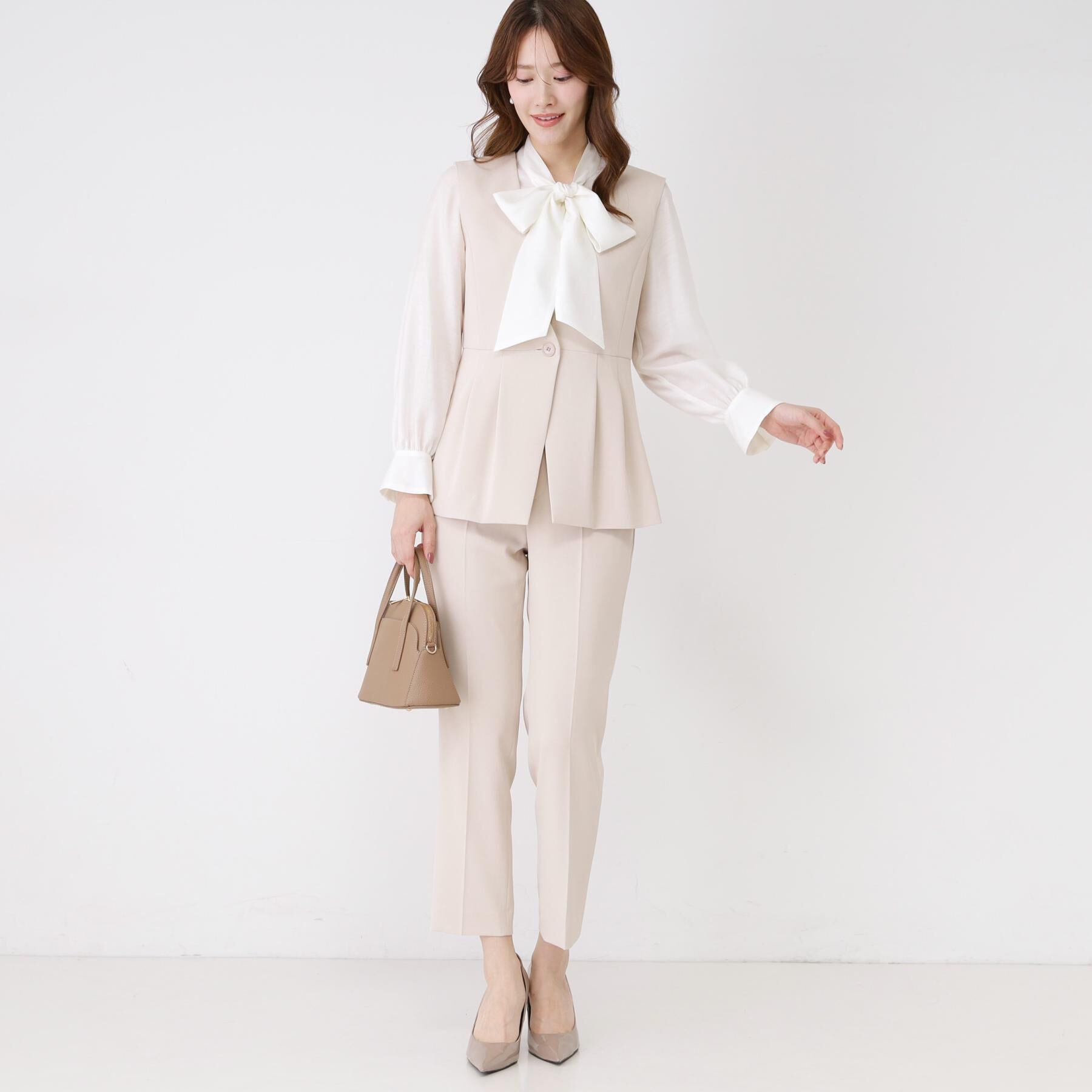 COUP DE CHANCE「【手洗い可／日本製／セットアップ可】カラーレスジレ」|ベスト・ジレ|