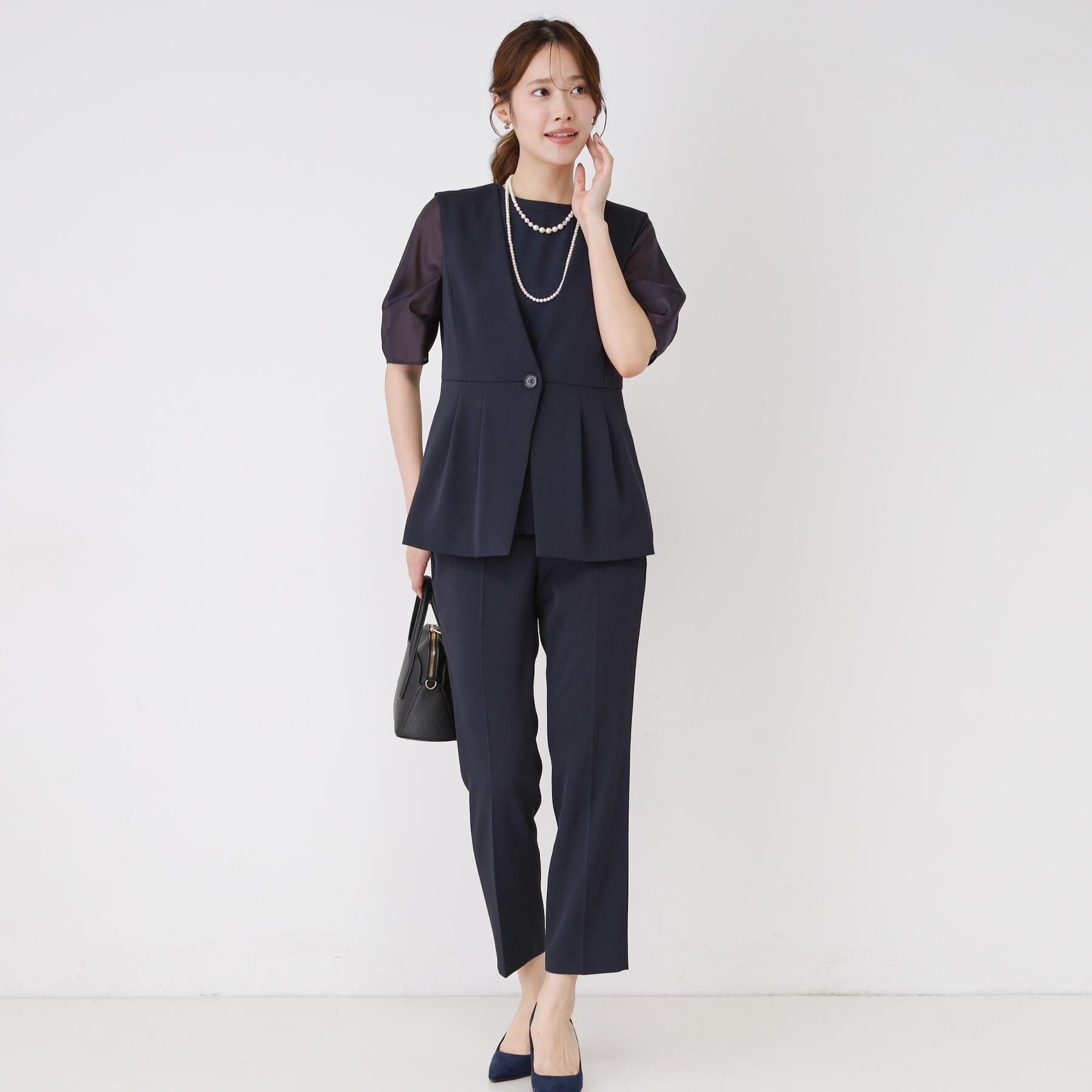 COUP DE CHANCE「【手洗い可／日本製／スーツ可】センタープレステーパードパンツ」|その他|