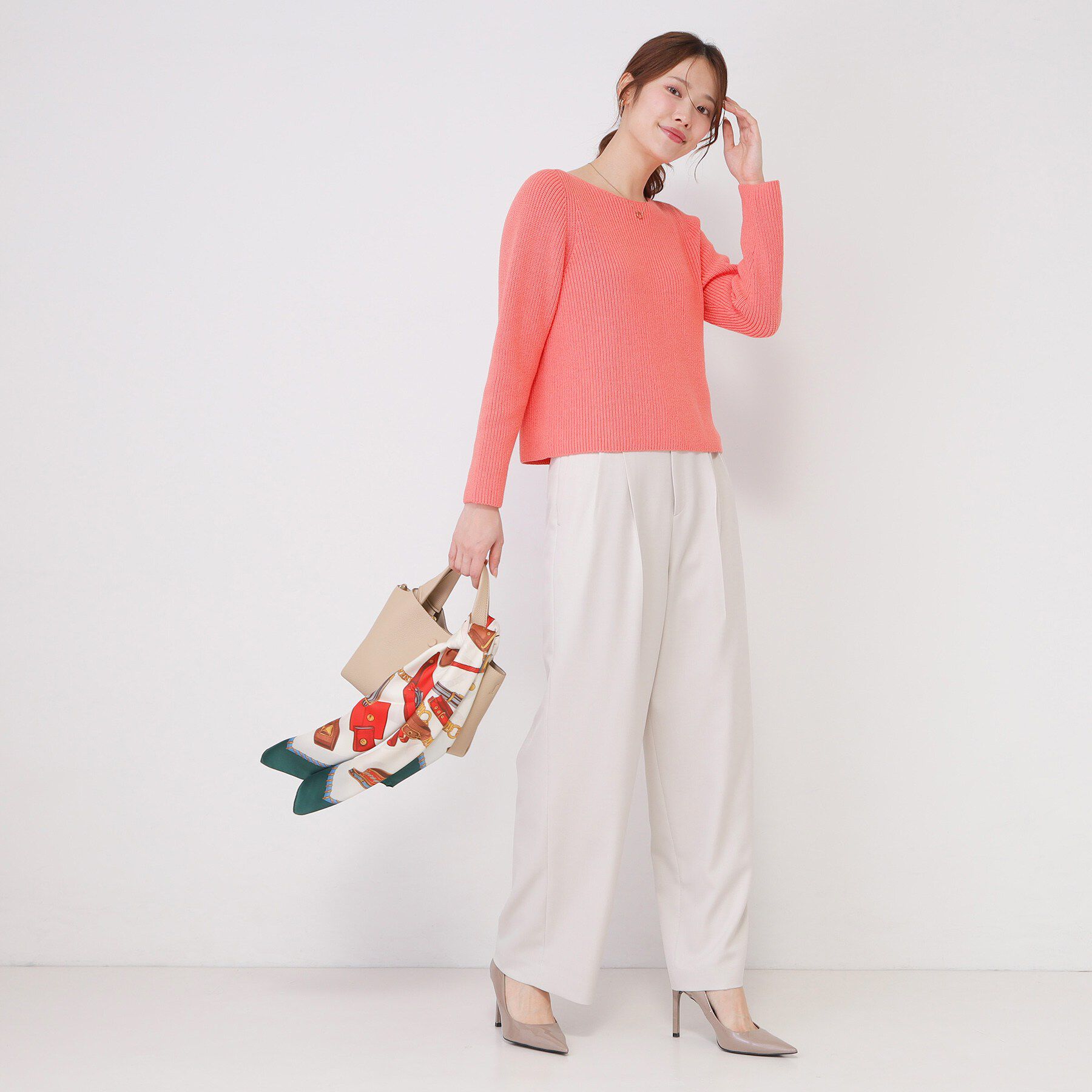 COUP DE CHANCE「【手洗い可／日本製】ミドルゲージ軽やかニットトップス」|ニット・セーター|