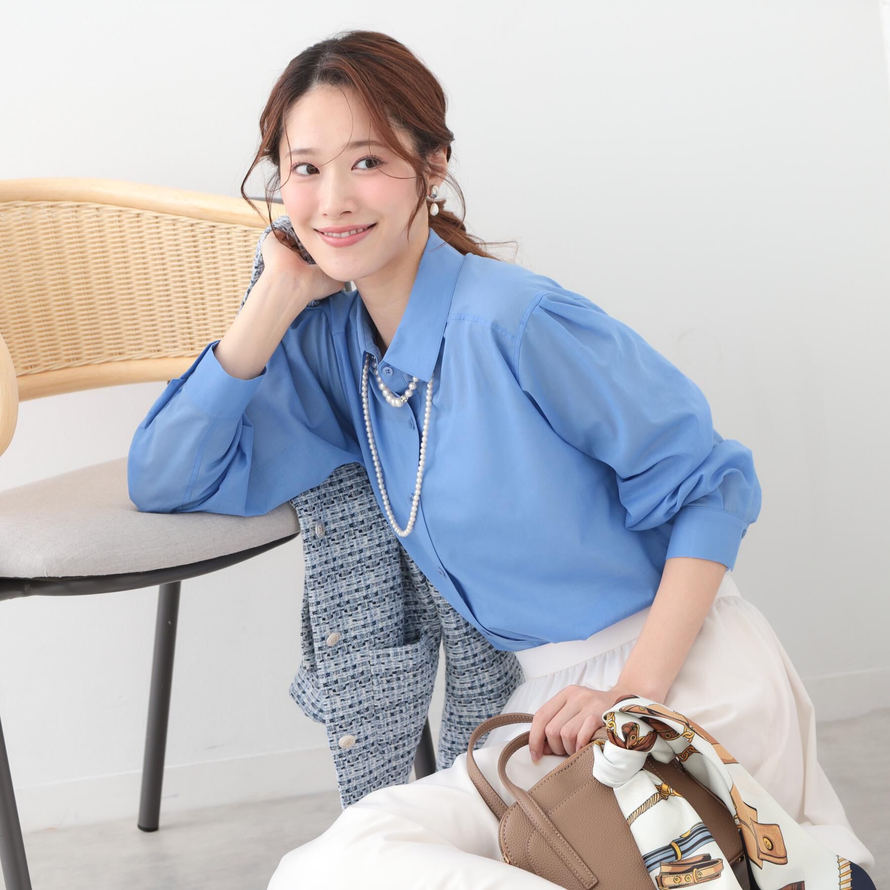 COUP DE CHANCE「【手洗い可／ソフトな風合い】シアーローンシャツ」|シャツ・ブラウス|