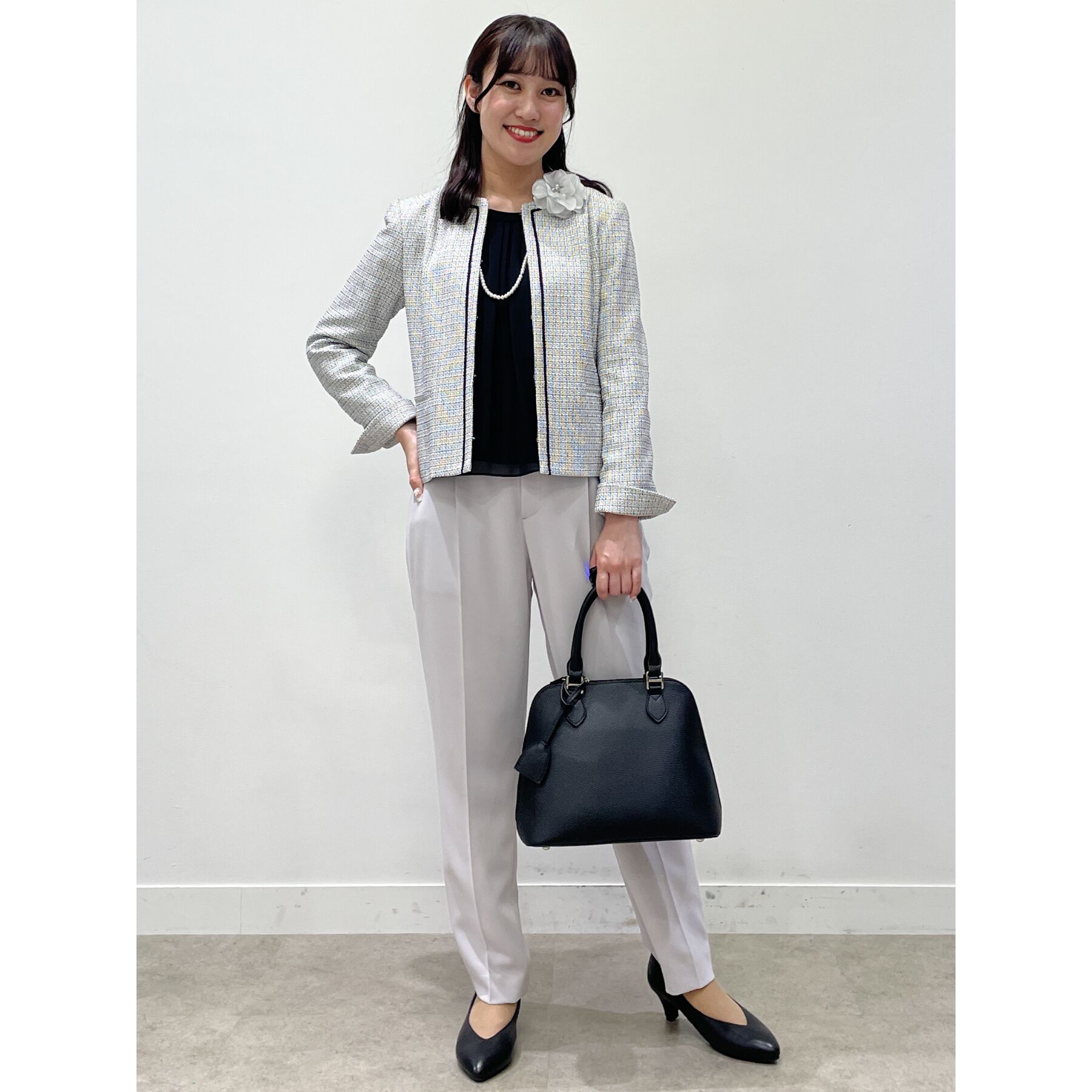 Reflect「【マシンウォッシュ可】ピンタックブラウス」|シャツ・ブラウス|