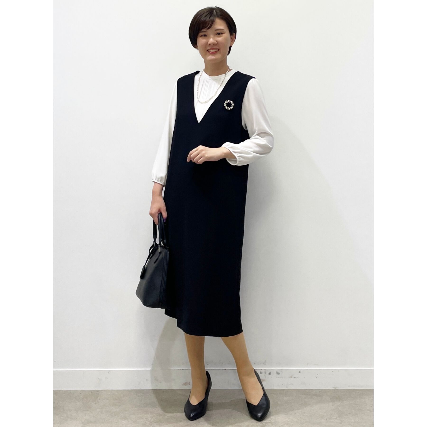 Reflect「【マシンウォッシュ可】フロントレースブラウス」|シャツ・ブラウス|