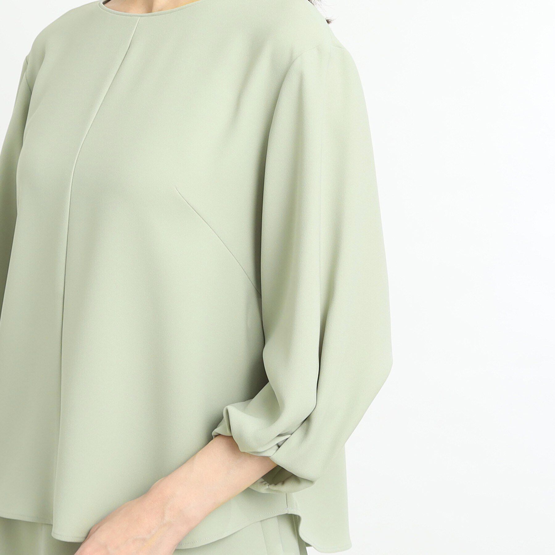 Reflect「【セットアップ可能】バックサテンブラウス」|シャツ・ブラウス|