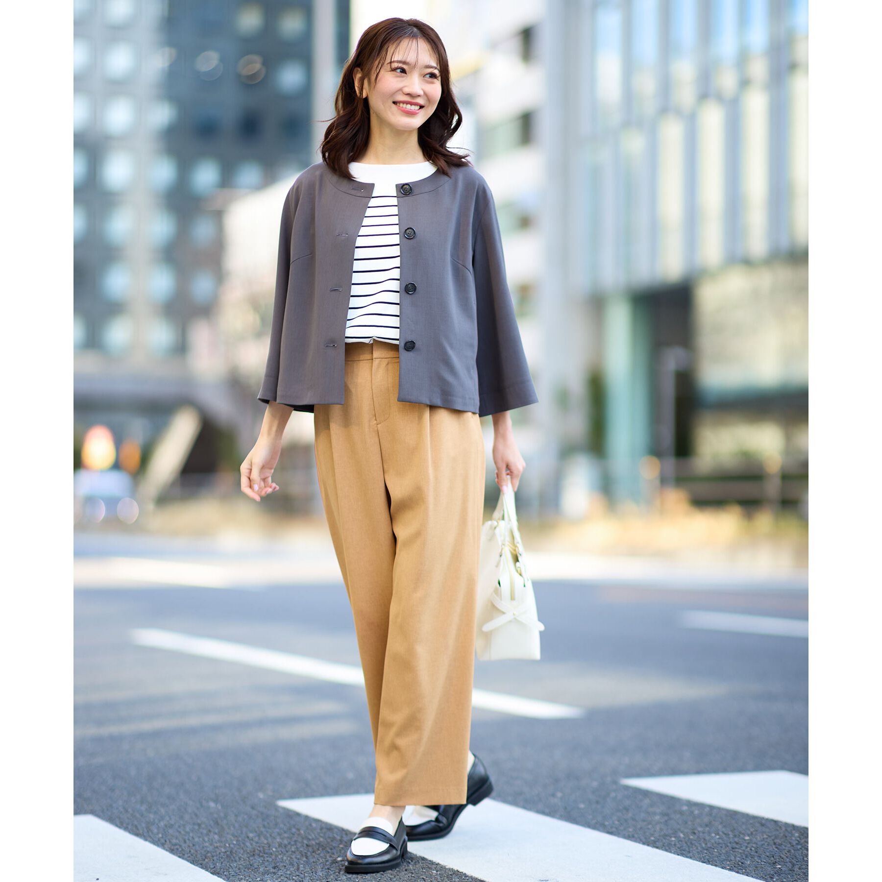 Reflect「【洗える】パネルボーダープルオーバー」|Tシャツ・カットソー|