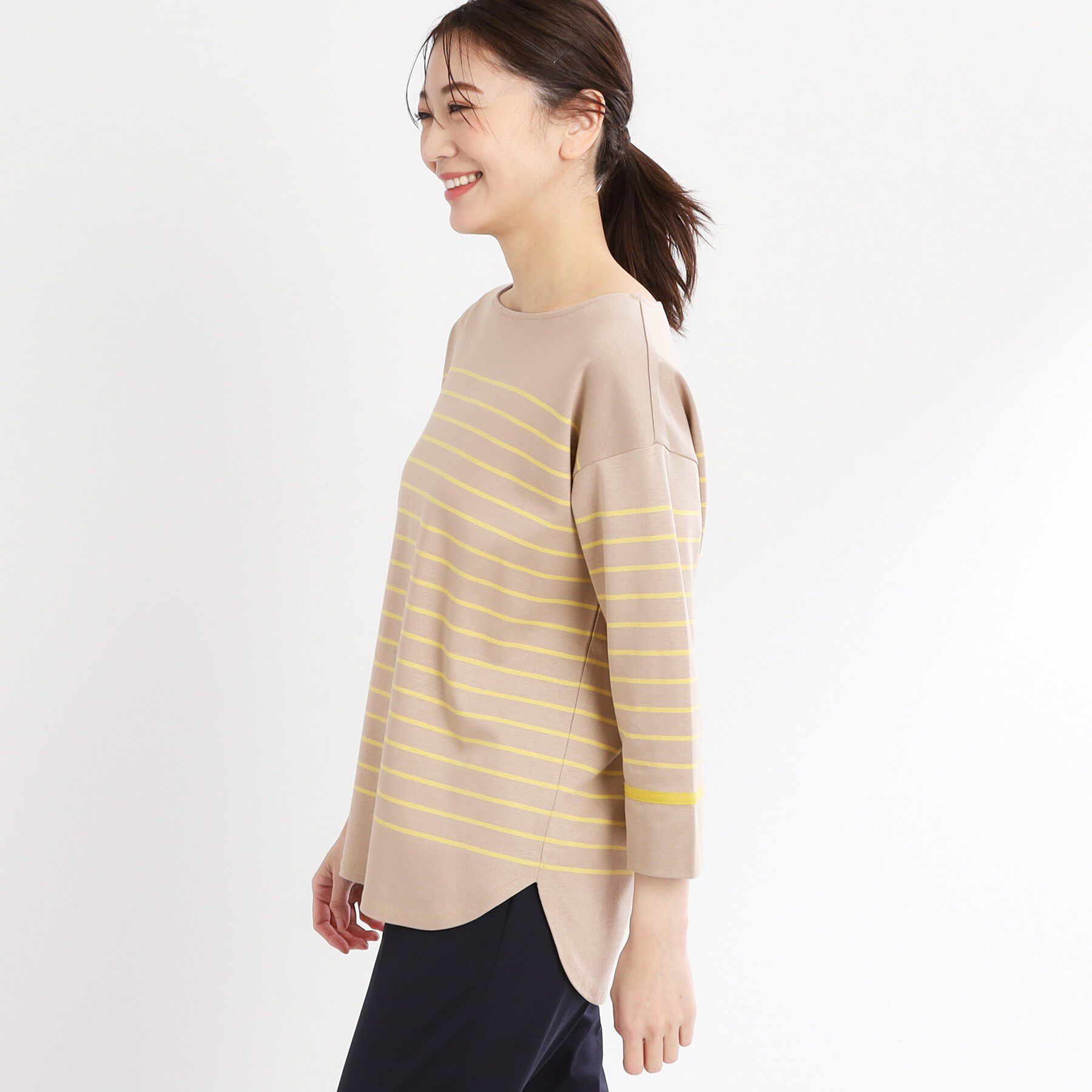 Reflect「【洗える】パネルボーダープルオーバー」|Tシャツ・カットソー|