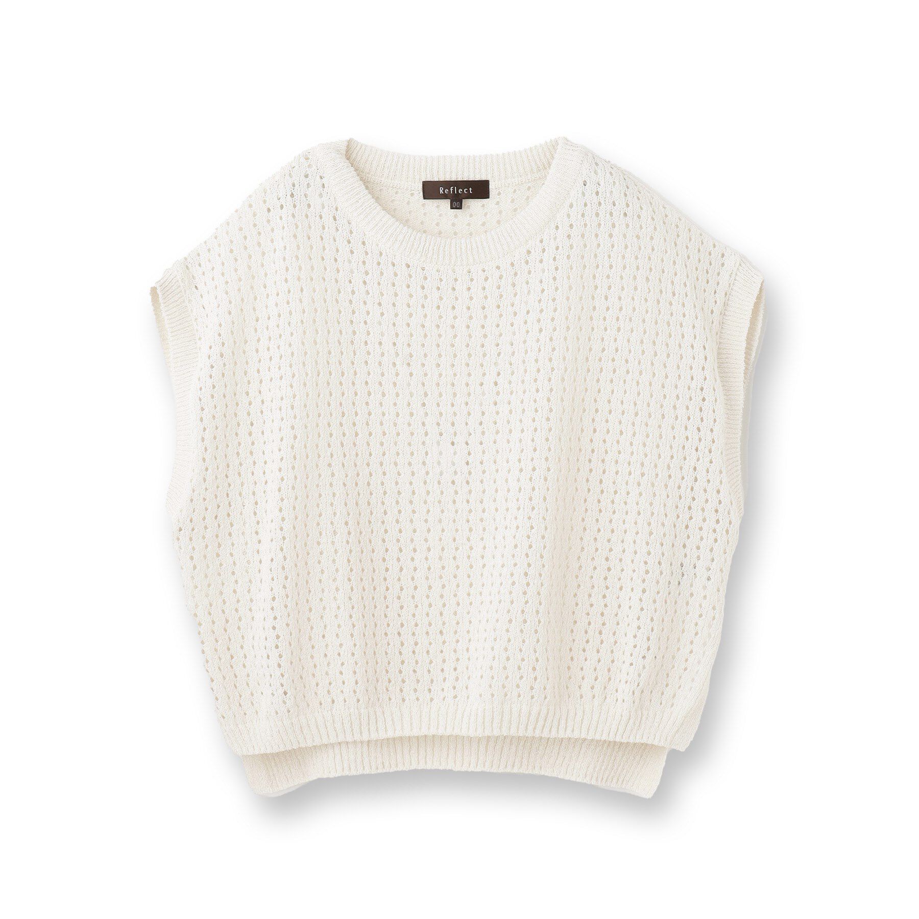 Reflect「【手洗い可】メッシュニットベスト」|ニット・セーター|
