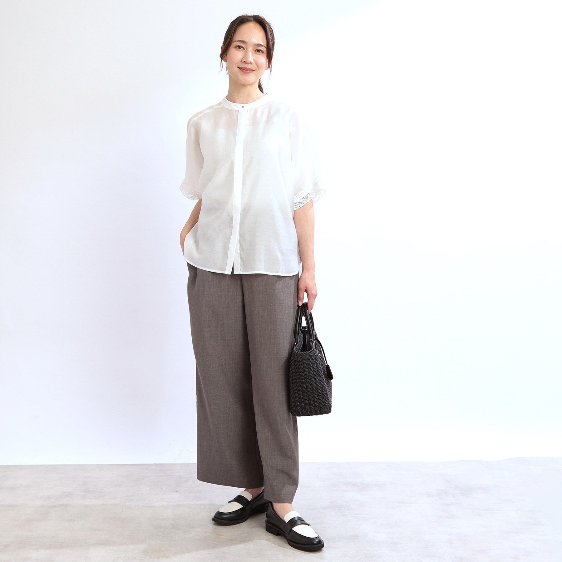 Reflect「【夏SALE／E‐QUALITY／手洗い可】オフボディドルマンブラウス」|シャツ・ブラウス|