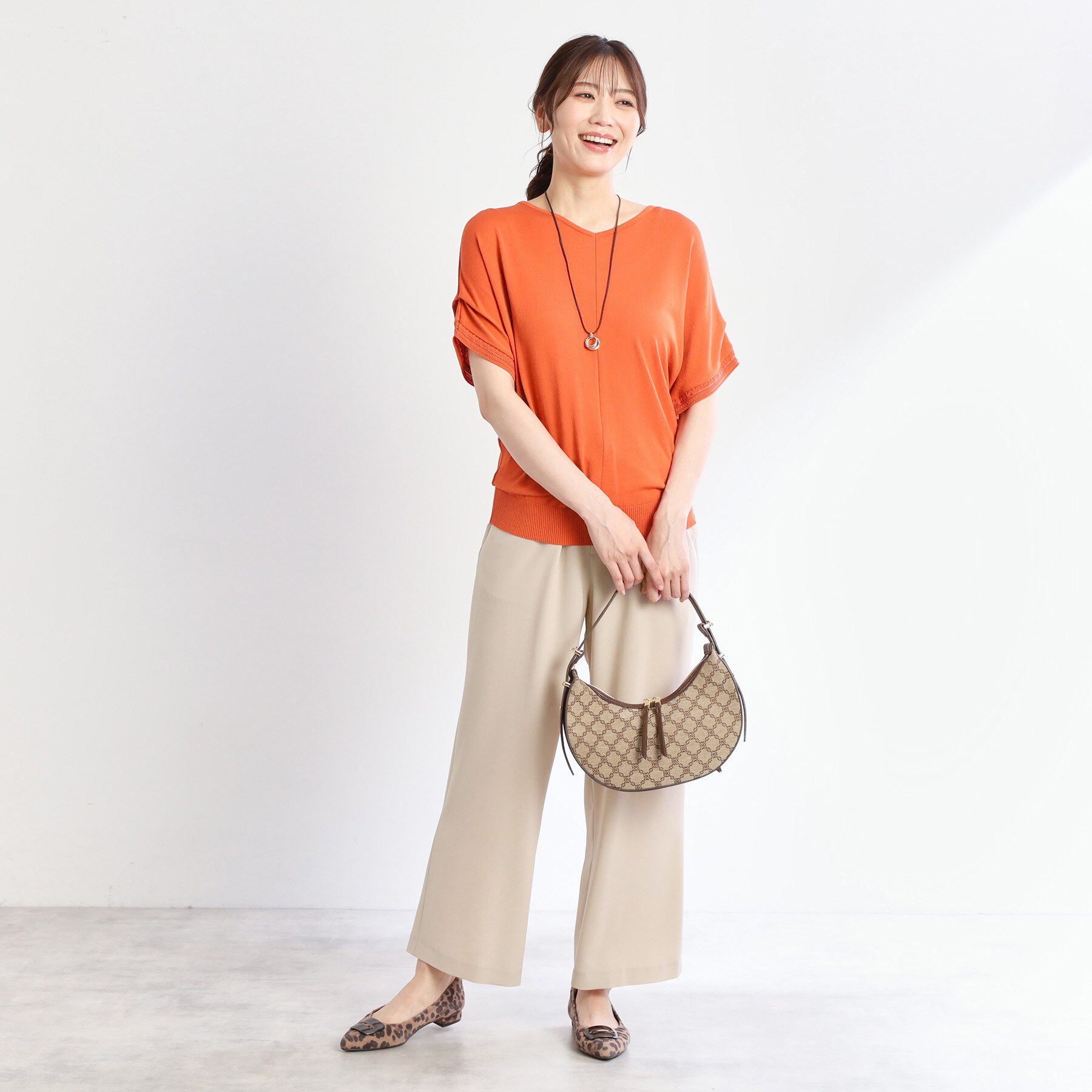 Reflect「【接触冷感／マシンウォッシュ可／ウエスト総ゴム】ワイドシルエットパンツ」|その他|