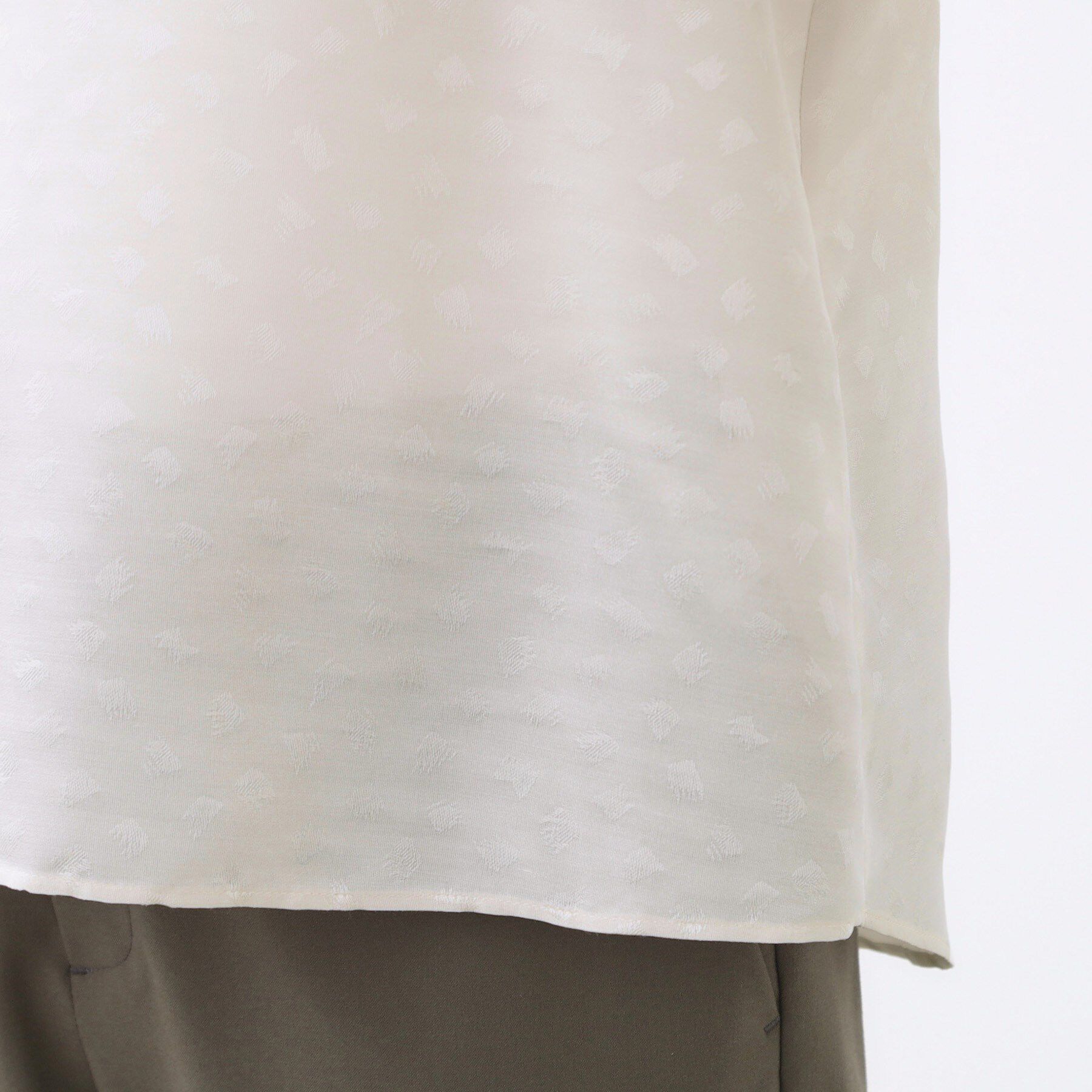 Reflect「【一枚で着映える◎】レオパード風ジャカードブラウス」|シャツ・ブラウス|