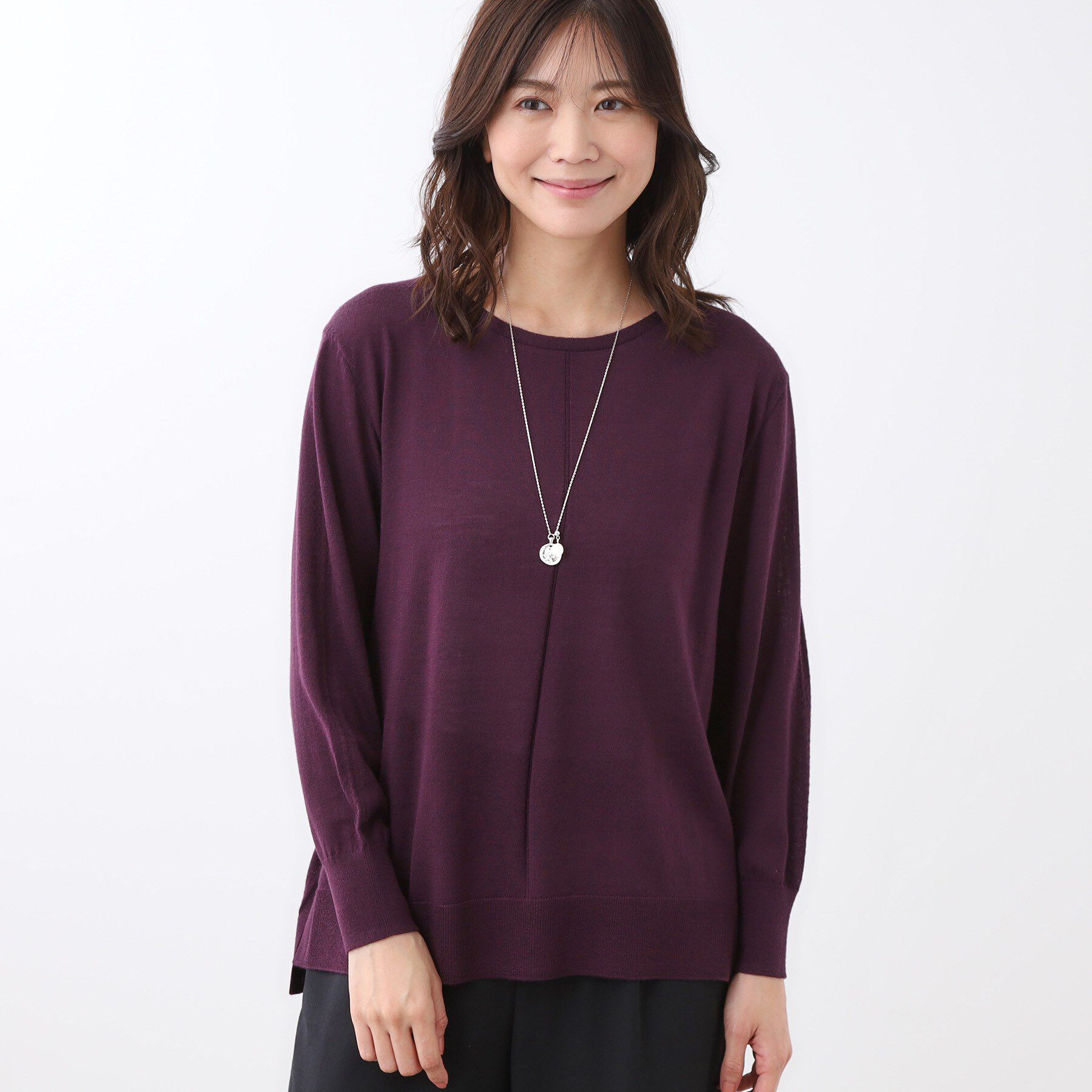 Reflect「【ちくちくしない／アンサンブル可／通勤におすすめ◎】オフボディニット」|ニット・セーター|