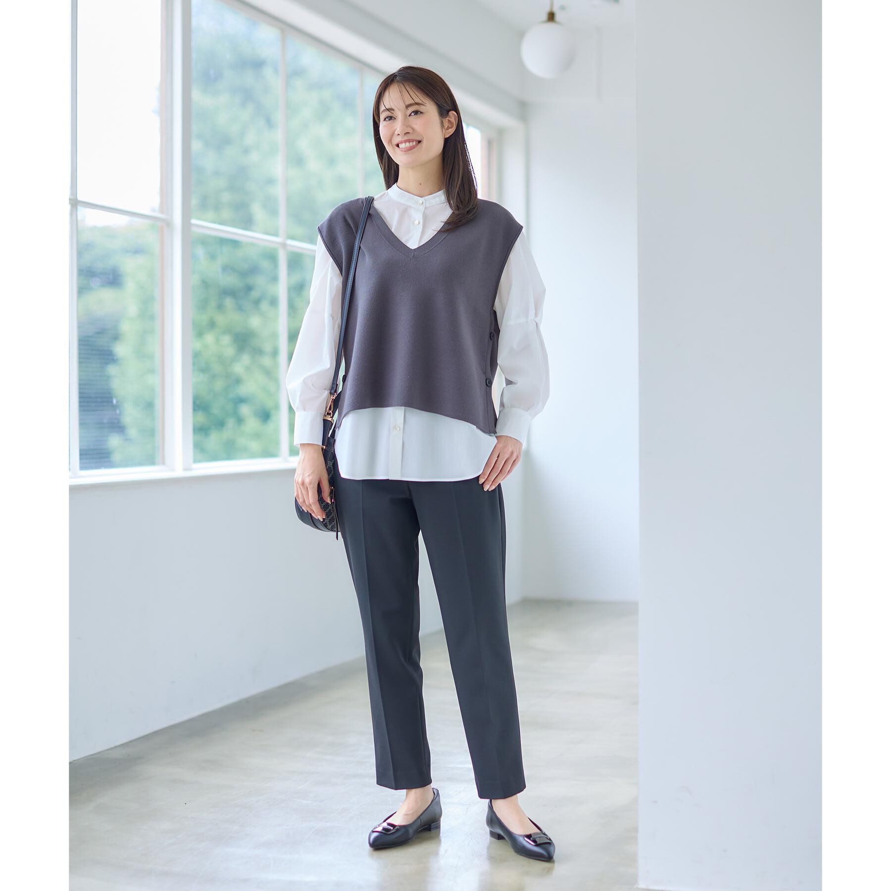 Reflect「【高身長さんに嬉しい長め丈追加！／私のパンツ／すっきり見え◎】テーパードパンツ」|その他|