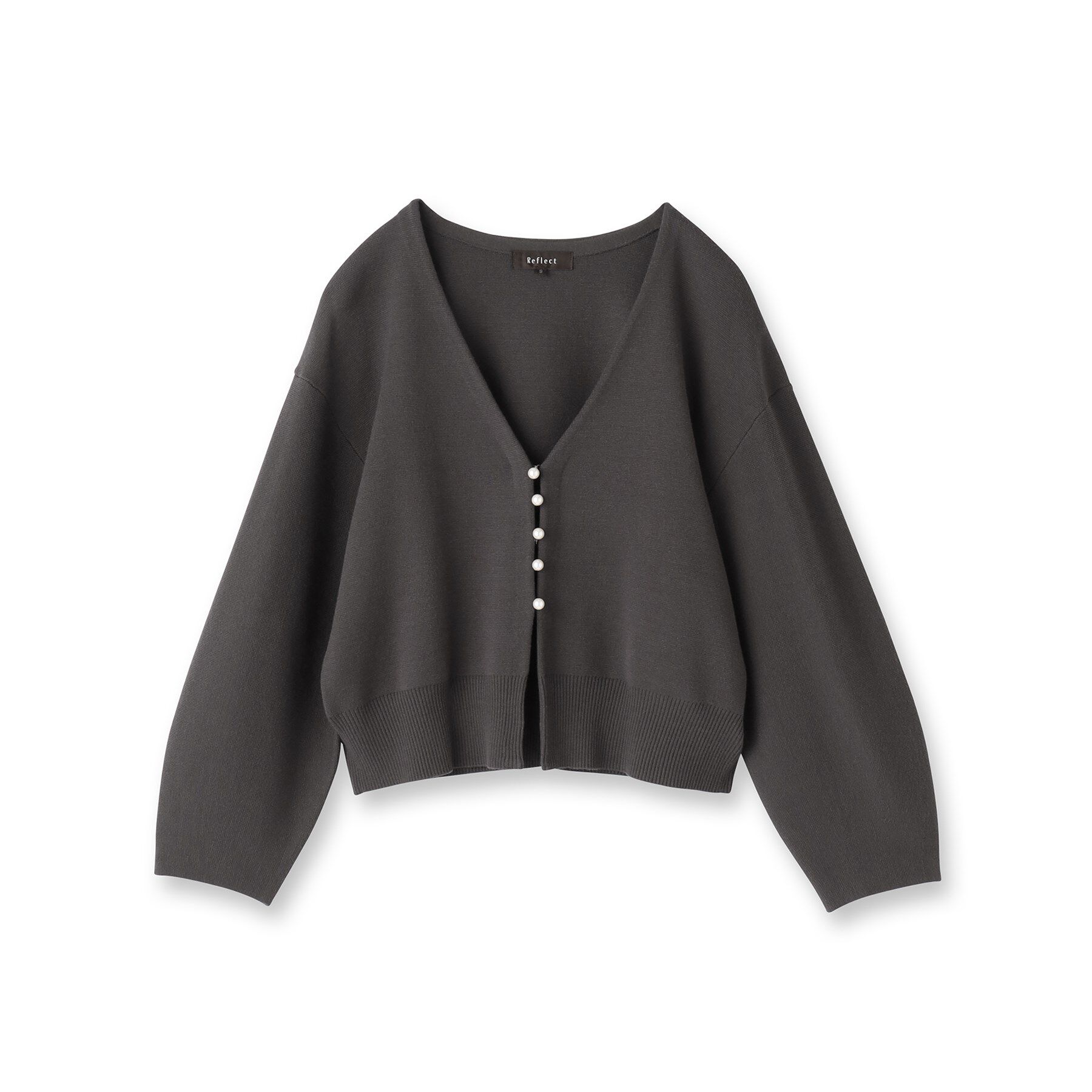 Reflect「【軽い羽織に◎／セットアップ可】パール調ボタン付きカーディガン」|カーディガン|