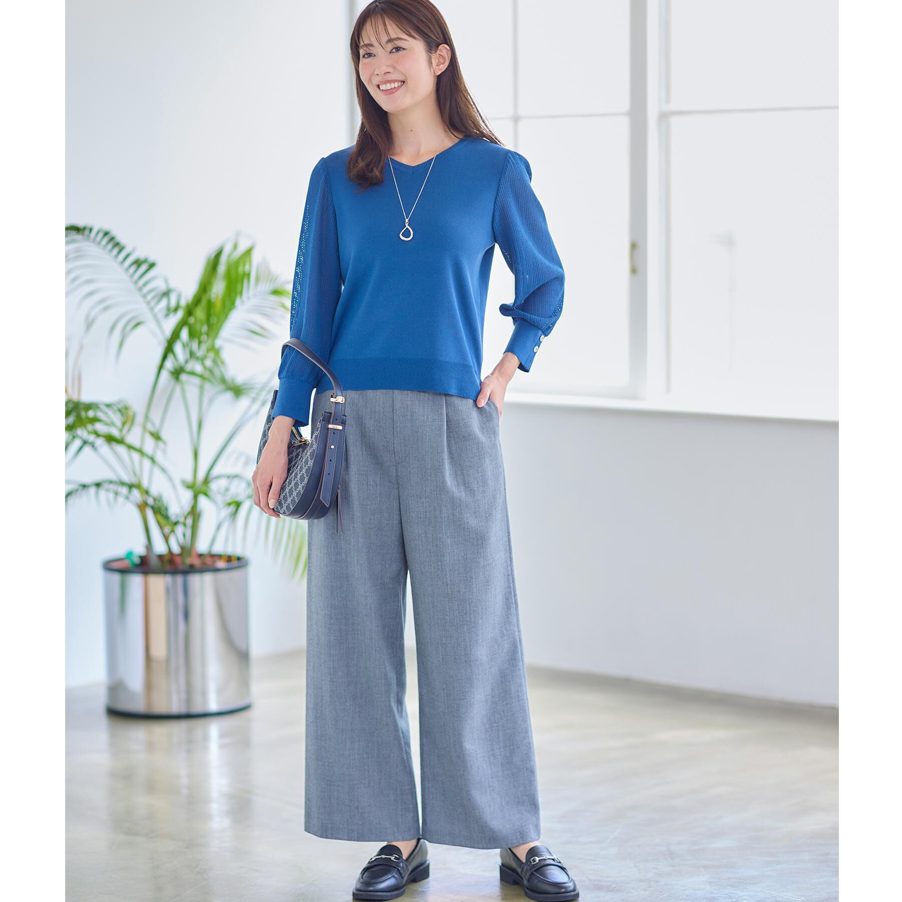 Reflect「【すっきりシルエット】ワイドクロップドパンツ」|その他|