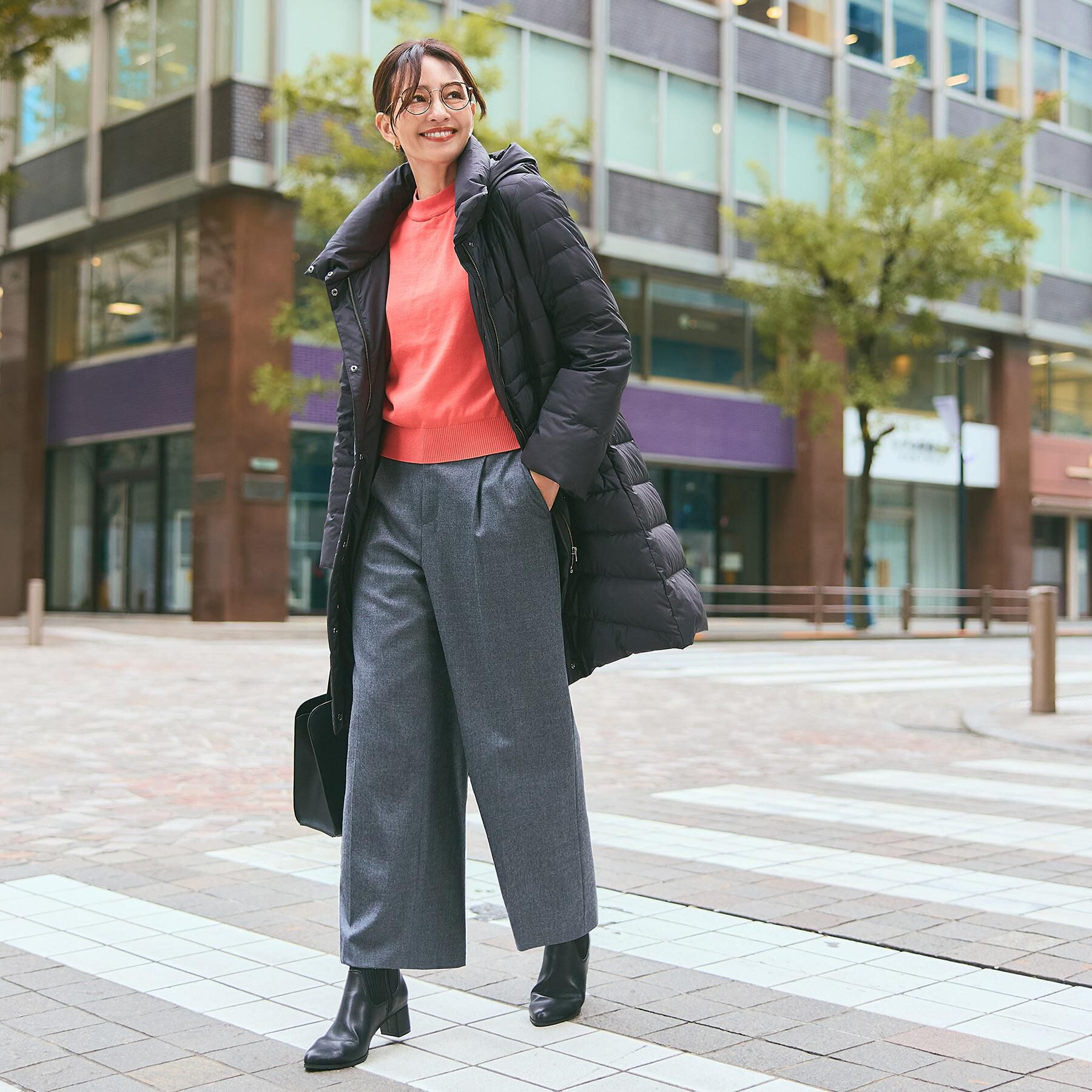 Reflect「【腰周りすっきり◎】ワイドクロップドパンツ」|その他|