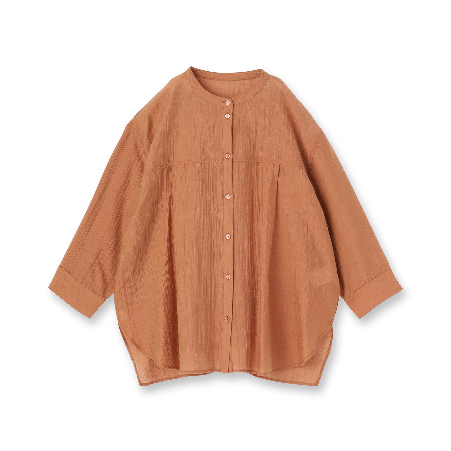 Reflect「【重ね着でも一枚着でも◎】バンドカラーオーバーサイズシャツブラウス」|シャツ・ブラウス|