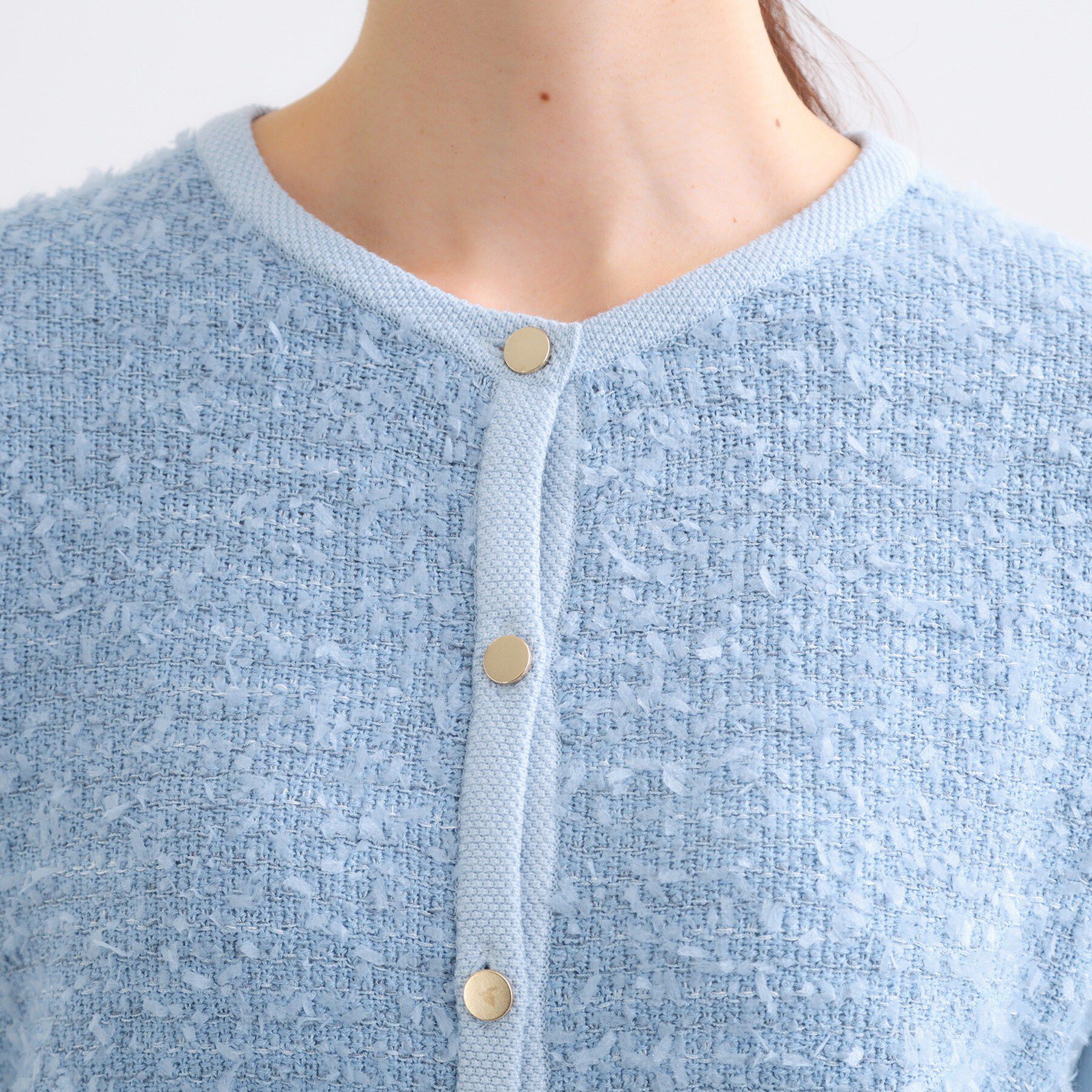 Reflect「【着映え◎】ツイード風ニットカーディガン」|カーディガン|