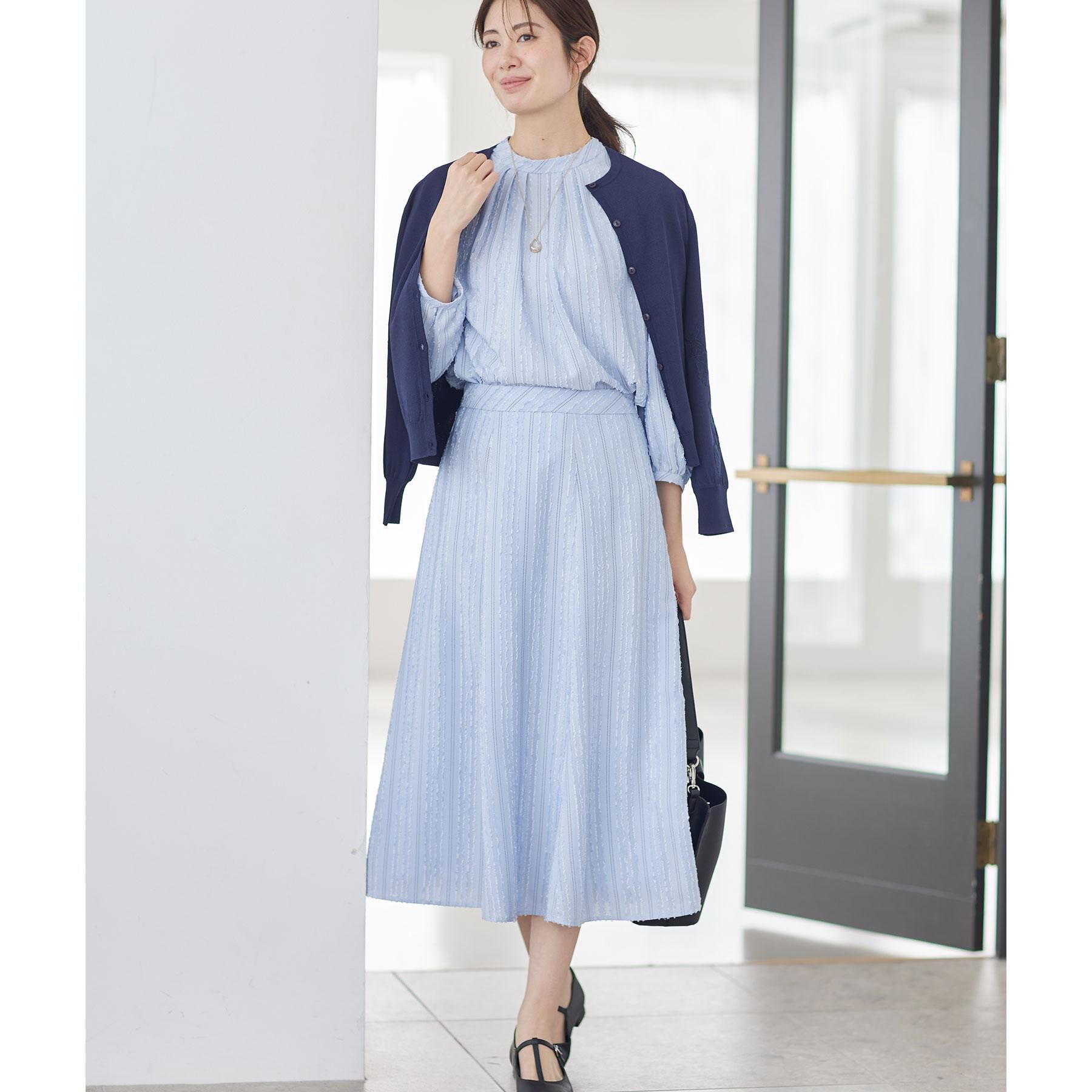 Reflect「レースデザインスリーブカーディガン」|カーディガン|