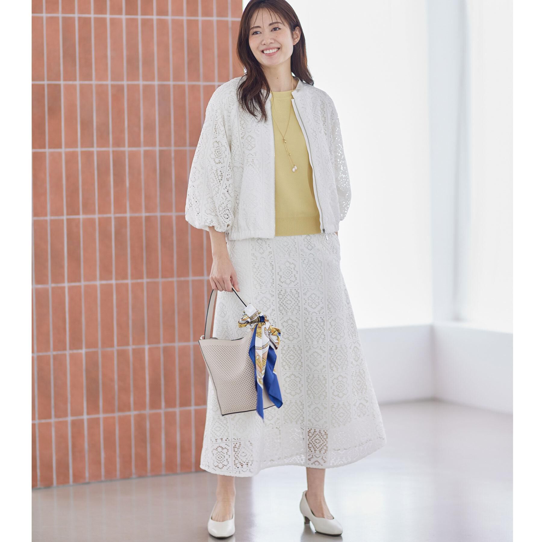 Reflect「【セットアップ可】レースミディアムスカート」|スカート|