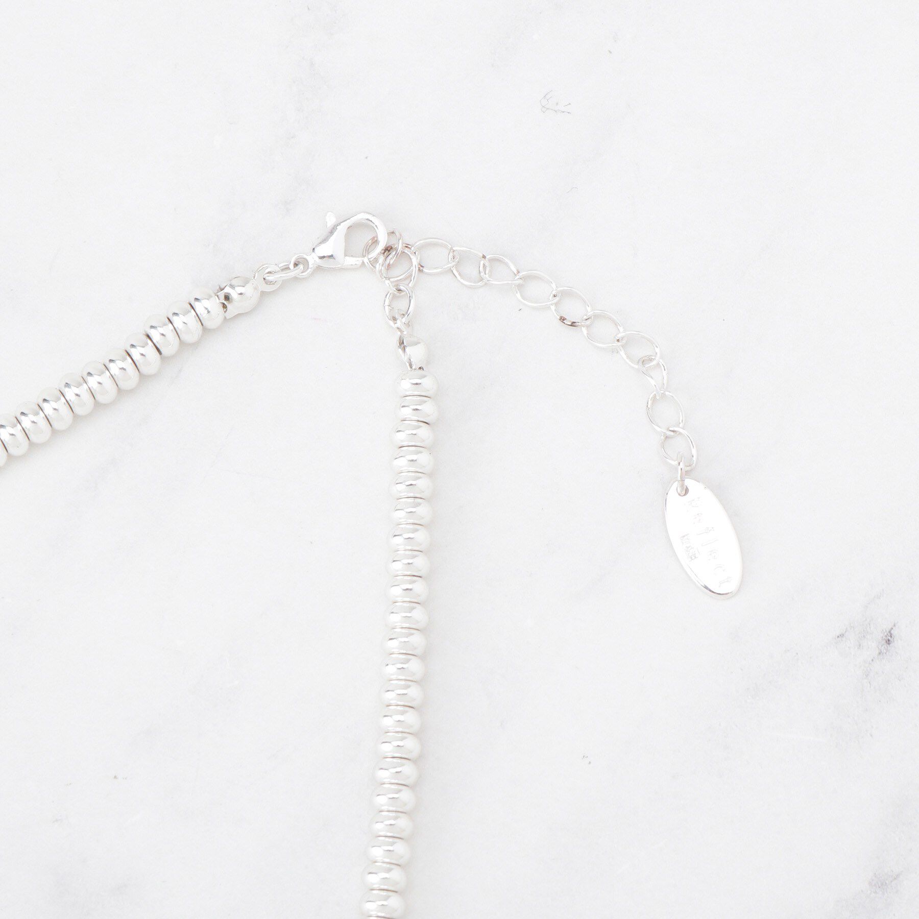 Reflect「シルバービーズショートネックレス」|ネックレス|