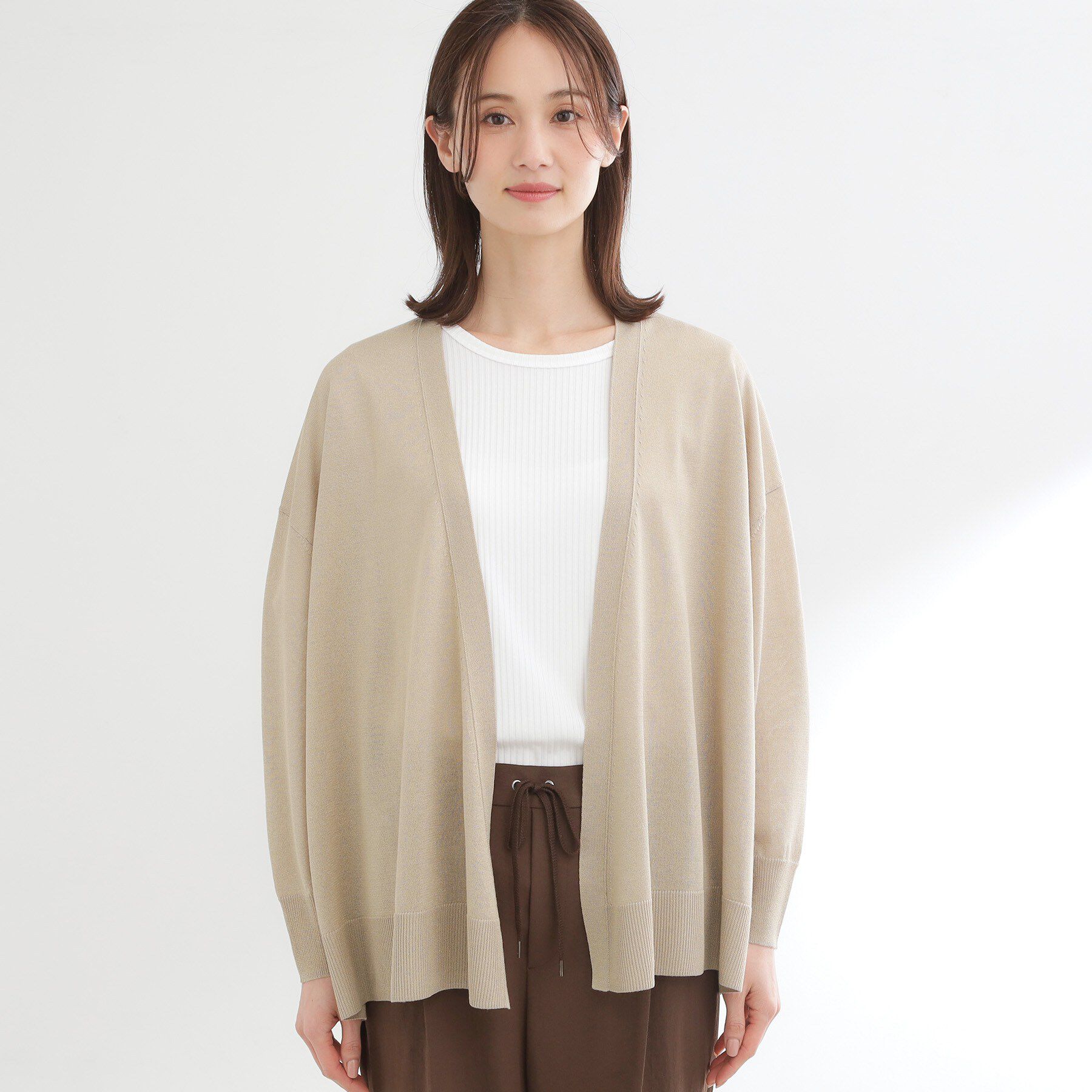 Reflect「【冷房対策に◎】すっきり見え着流しカーディガン」|カーディガン|