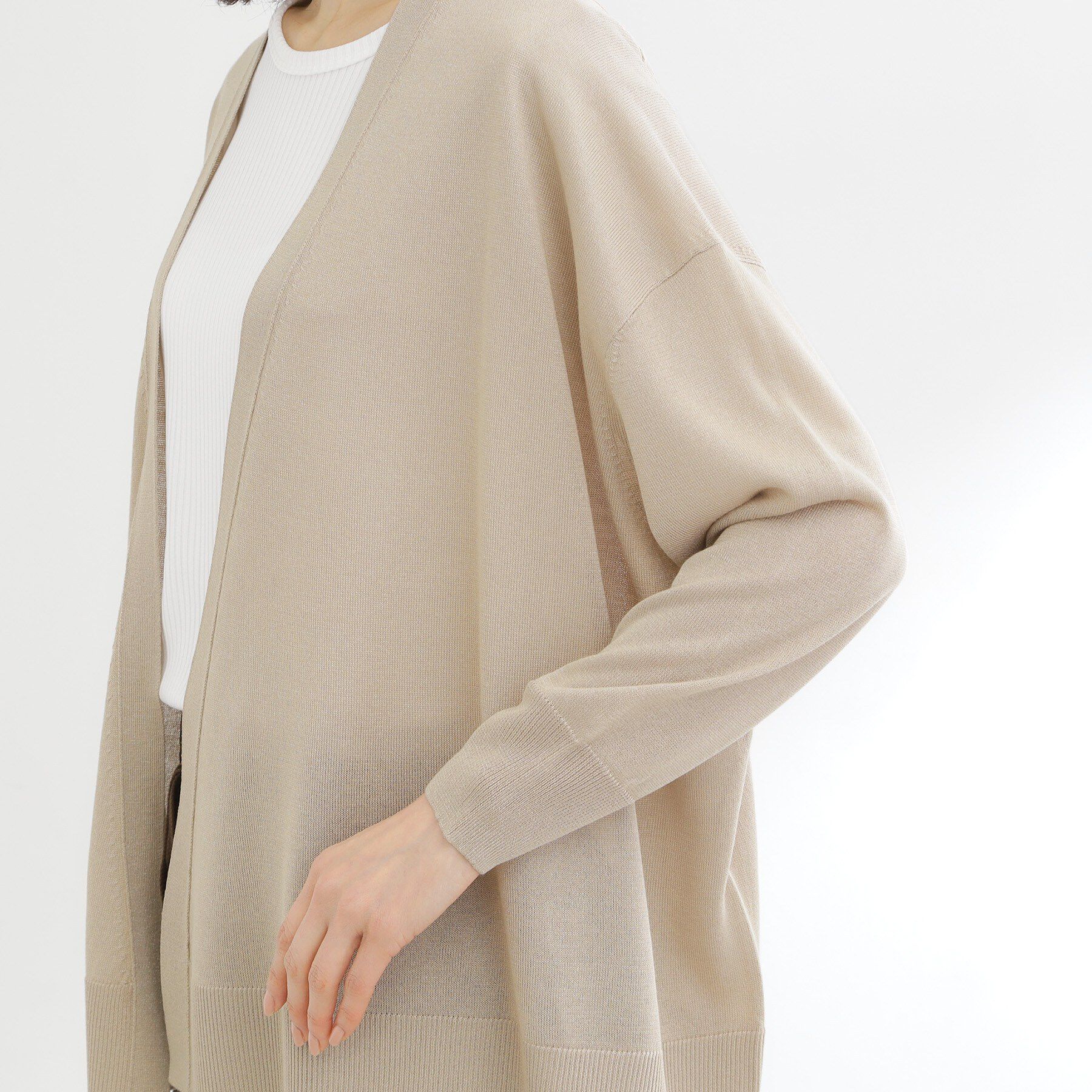 Reflect「【冷房対策に◎】すっきり見え着流しカーディガン」|カーディガン|