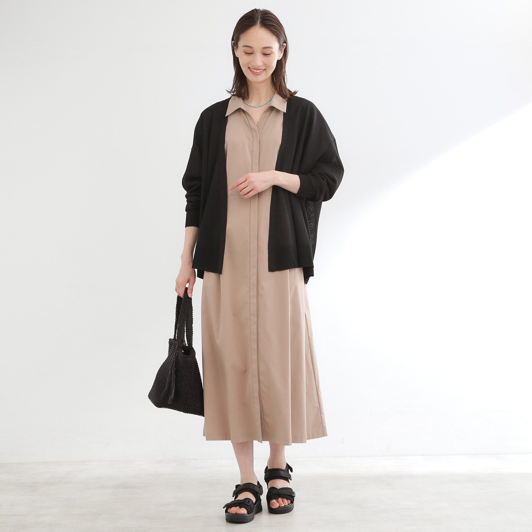 Reflect「【冷房対策に◎】すっきり見え着流しカーディガン」|カーディガン|