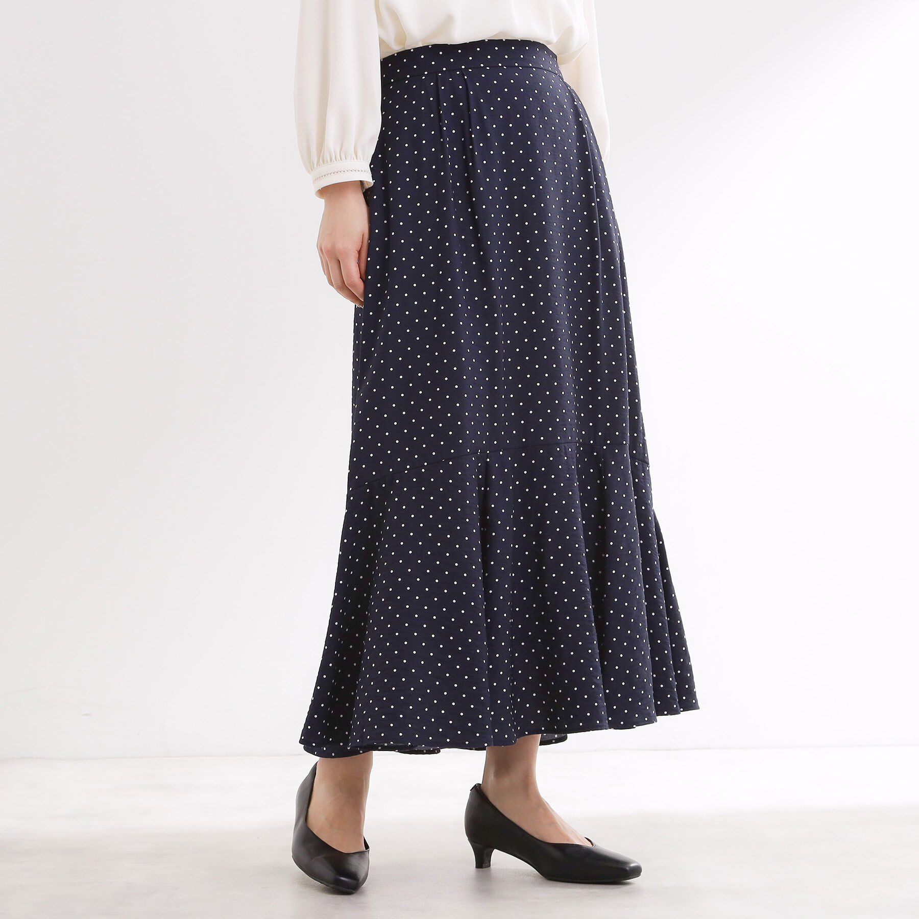Reflect「【セットアップ可】ドット柄ワッシャースカート」|スカート|