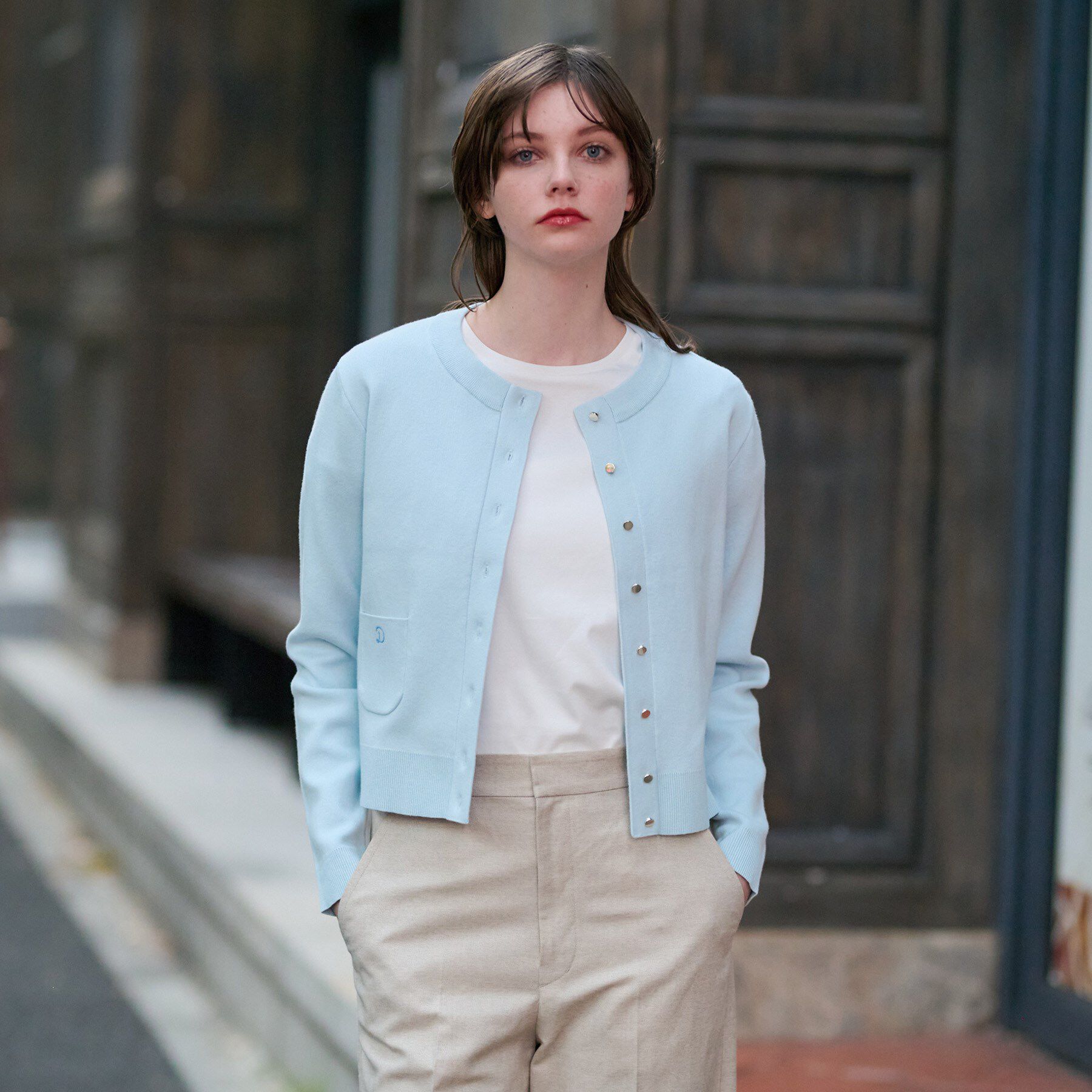 DRESSTERIOR「【洗える】ウォッシャブルコットンカシミヤ混カーディガン」|カーディガン|