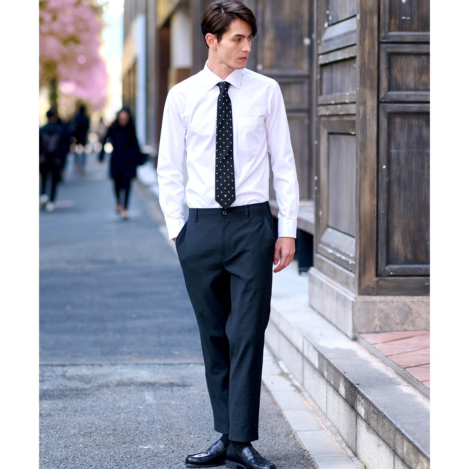 DRESSTERIOR「ワイドカラードレスシャツ」|シャツ・ブラウス|