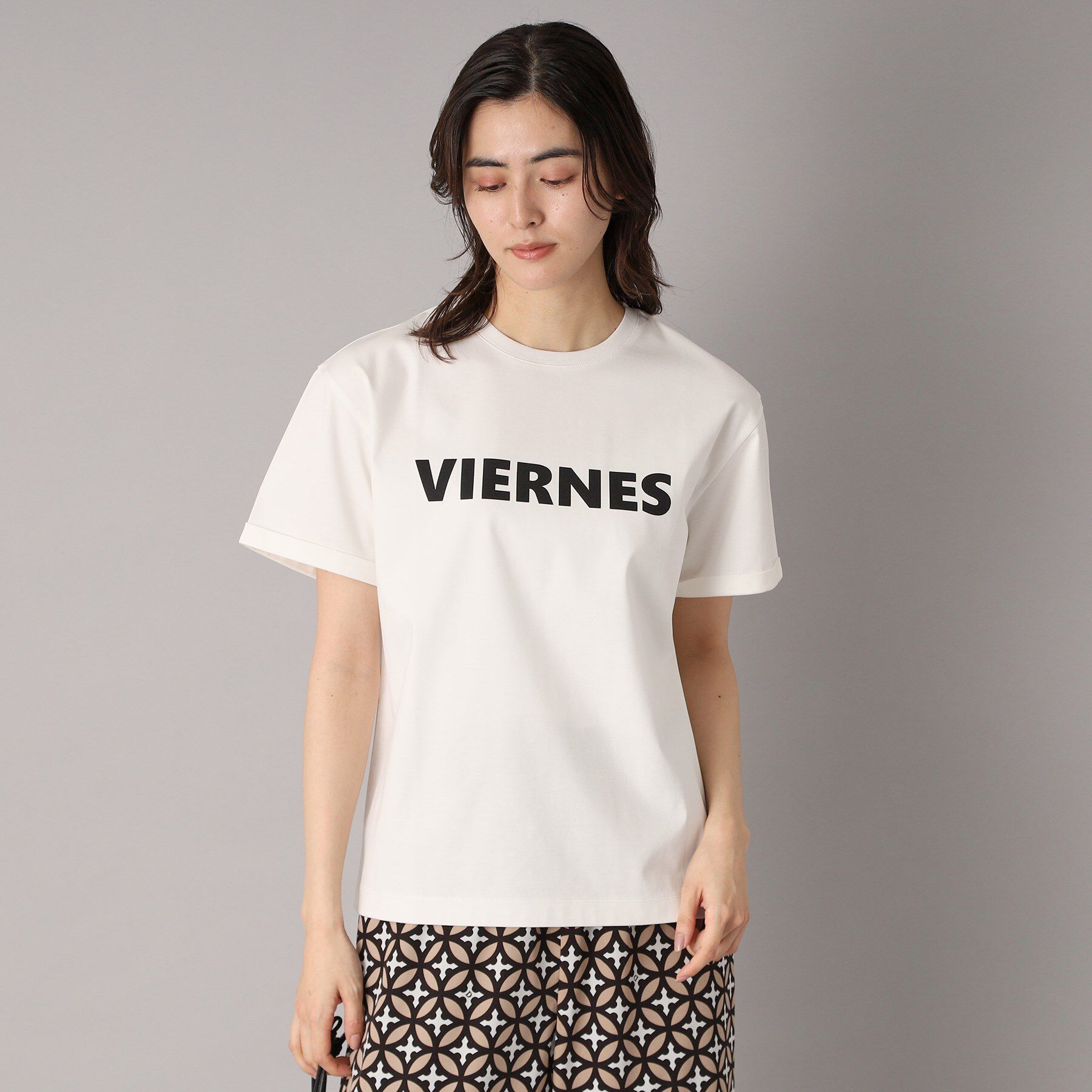 DRESSTERIOR「【接触冷感/抗菌防臭/消臭】アイスクリアコットン VIERNESロゴT」|Tシャツ・カットソー|