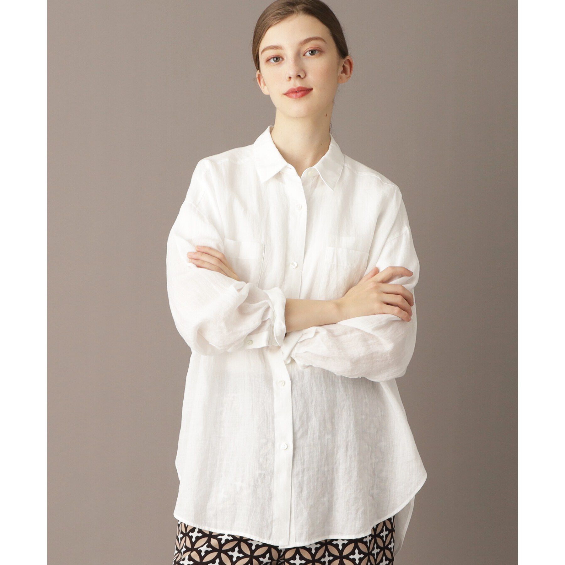 DRESSTERIOR「【人気定番/ラミー100％】ガーメントダイラミーシャツ」|シャツ・ブラウス|