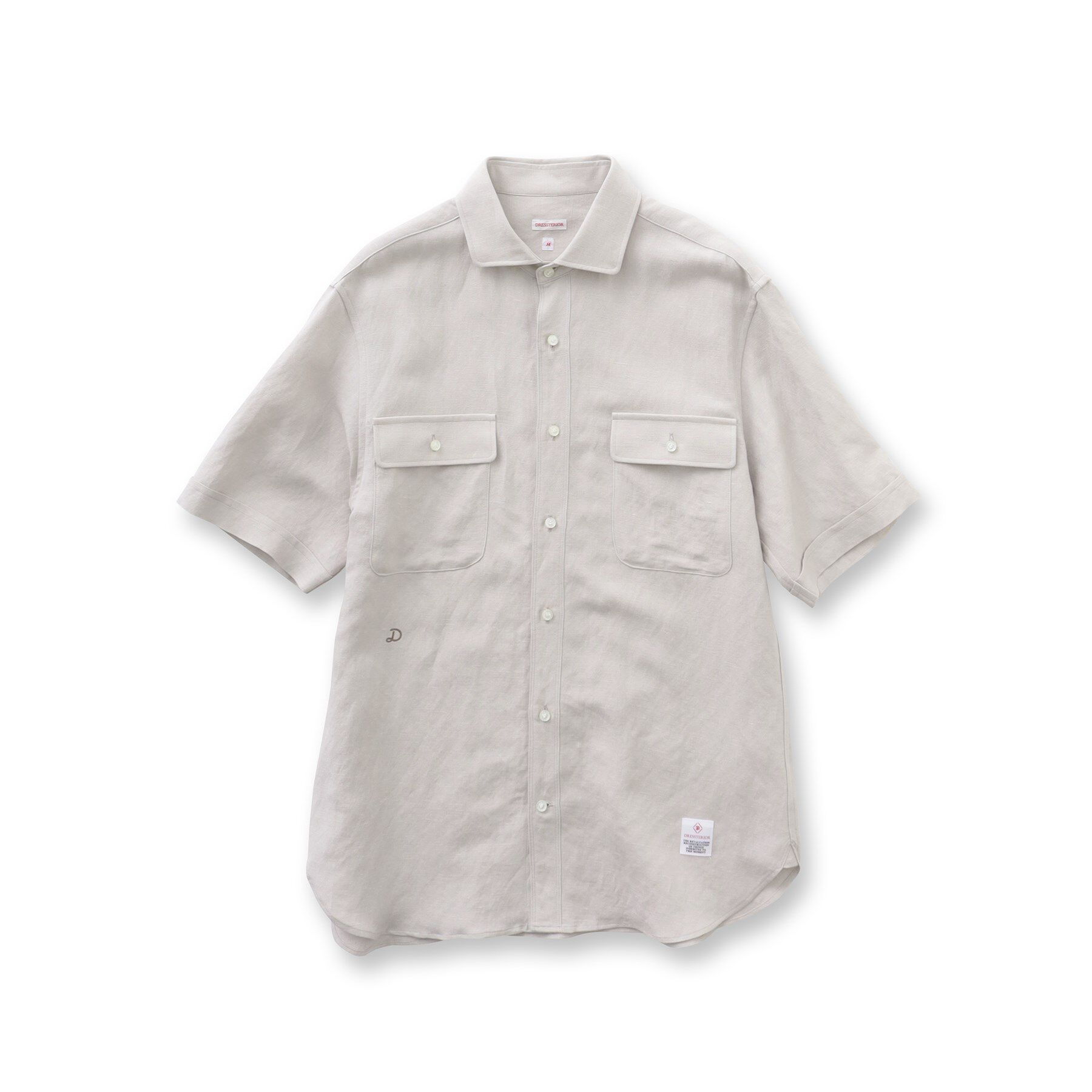 DRESSTERIOR「リネンレーヨン ハーフスリーブシャツ」|シャツ・ブラウス|