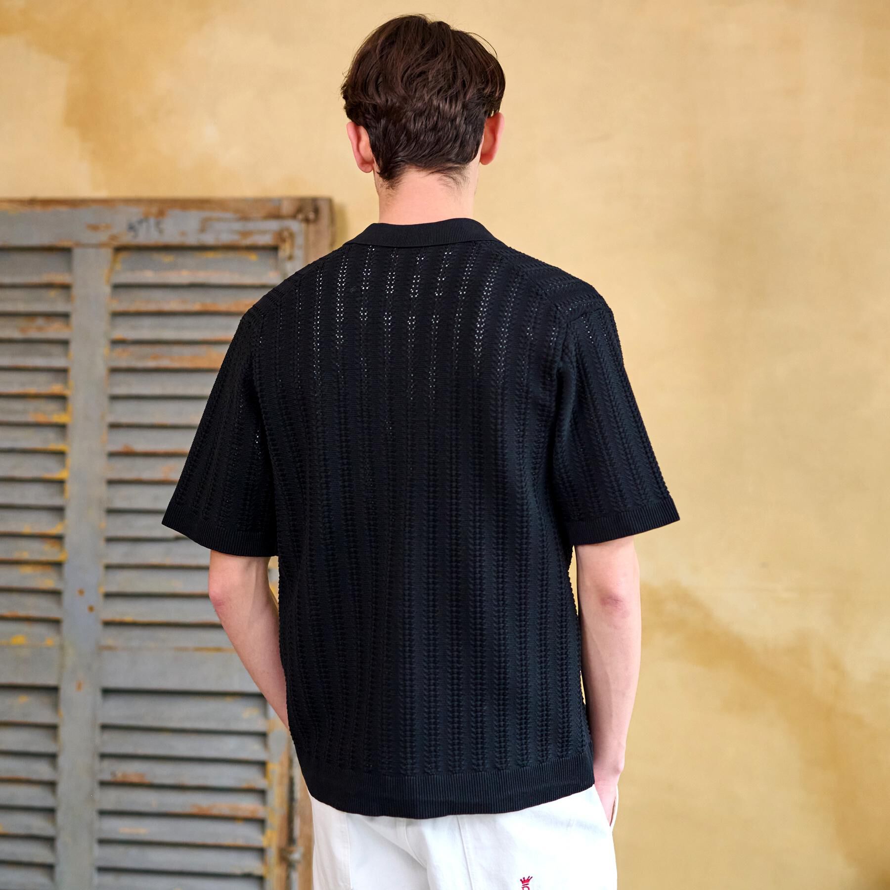 DRESSTERIOR「オーガニックコットン キューバニットシャツ」|ニット・セーター|