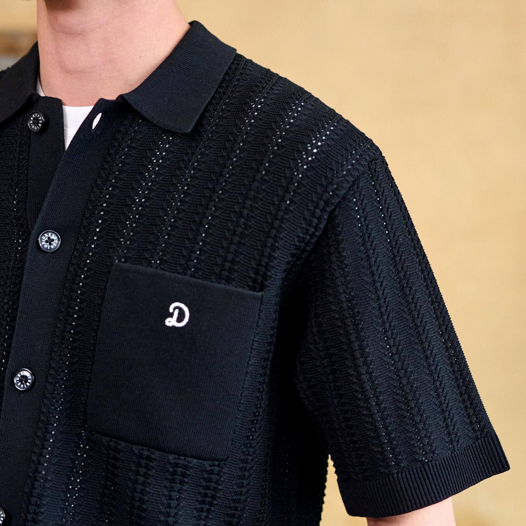 DRESSTERIOR「オーガニックコットン キューバニットシャツ」|ニット・セーター|