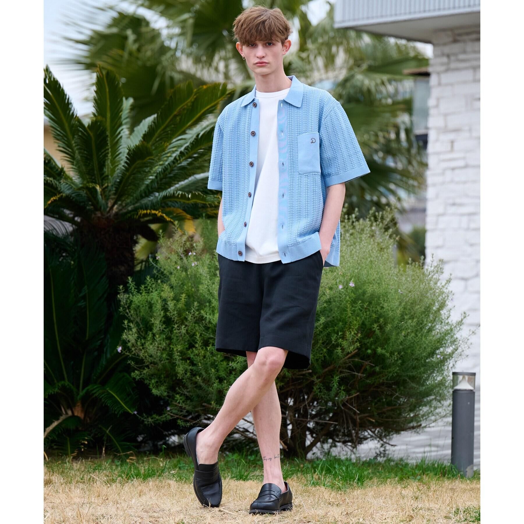DRESSTERIOR「オーガニックコットン キューバニットシャツ」|ニット・セーター|