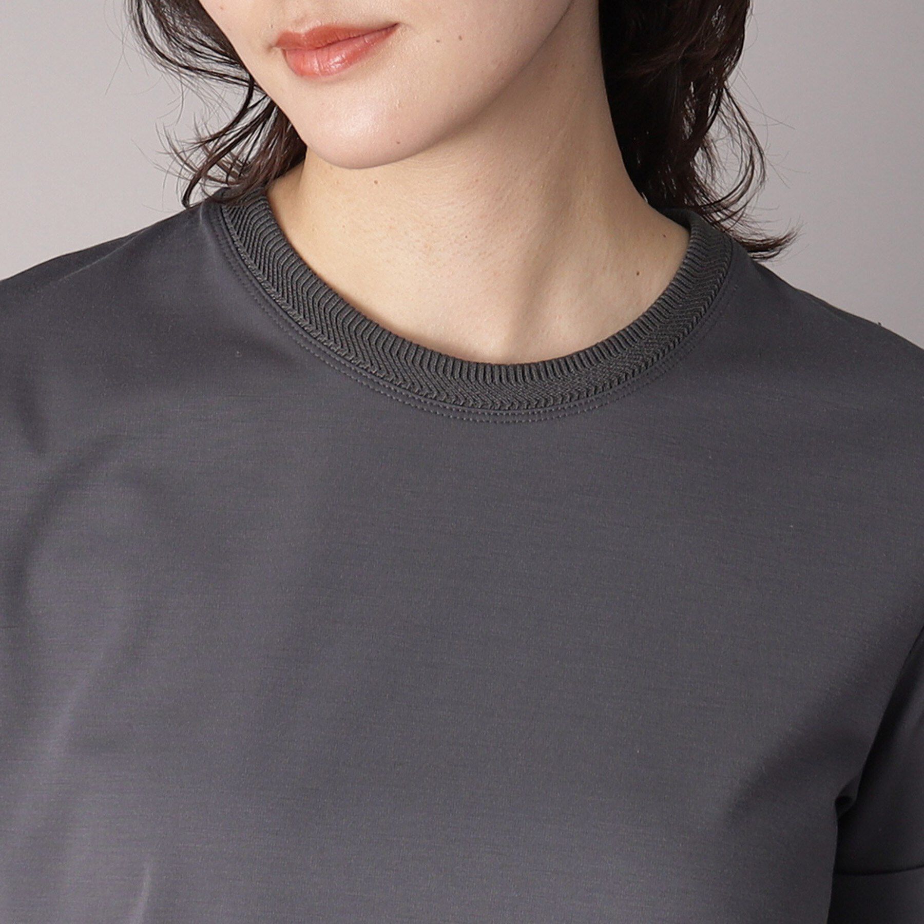 DRESSTERIOR「【洗える】シルクブレンドポンチTシャツ」|Tシャツ・カットソー|