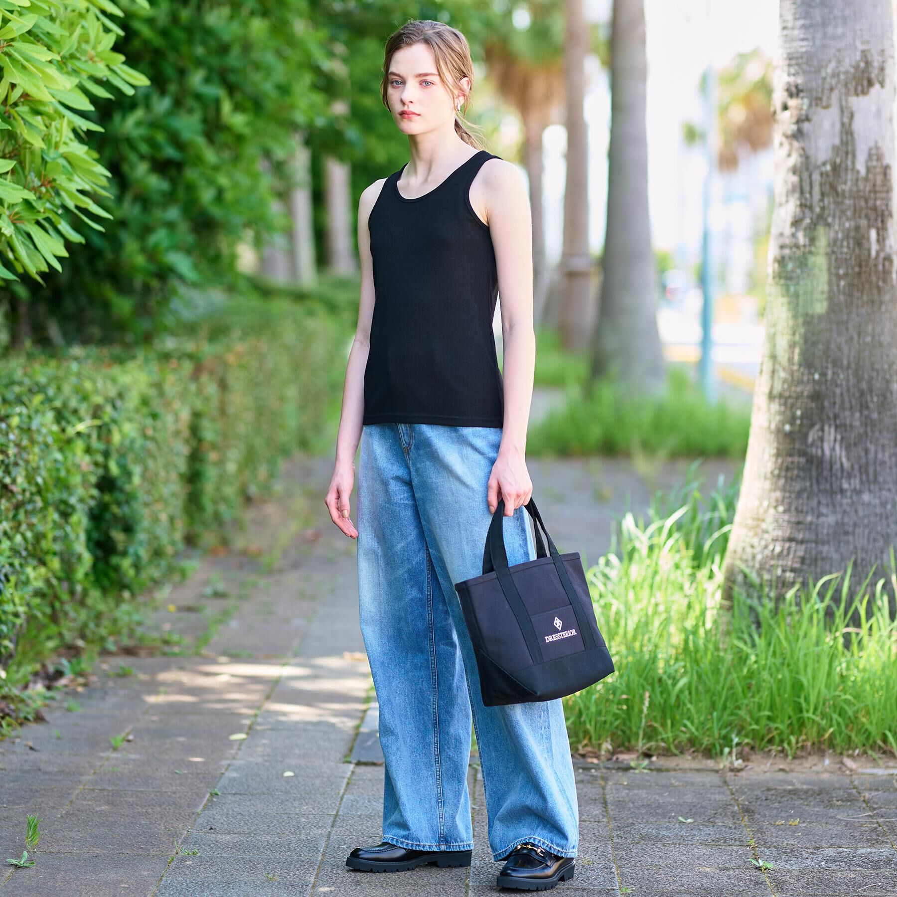 DRESSTERIOR「ラメテレコレギュラータンクトップ」|キャミソール|