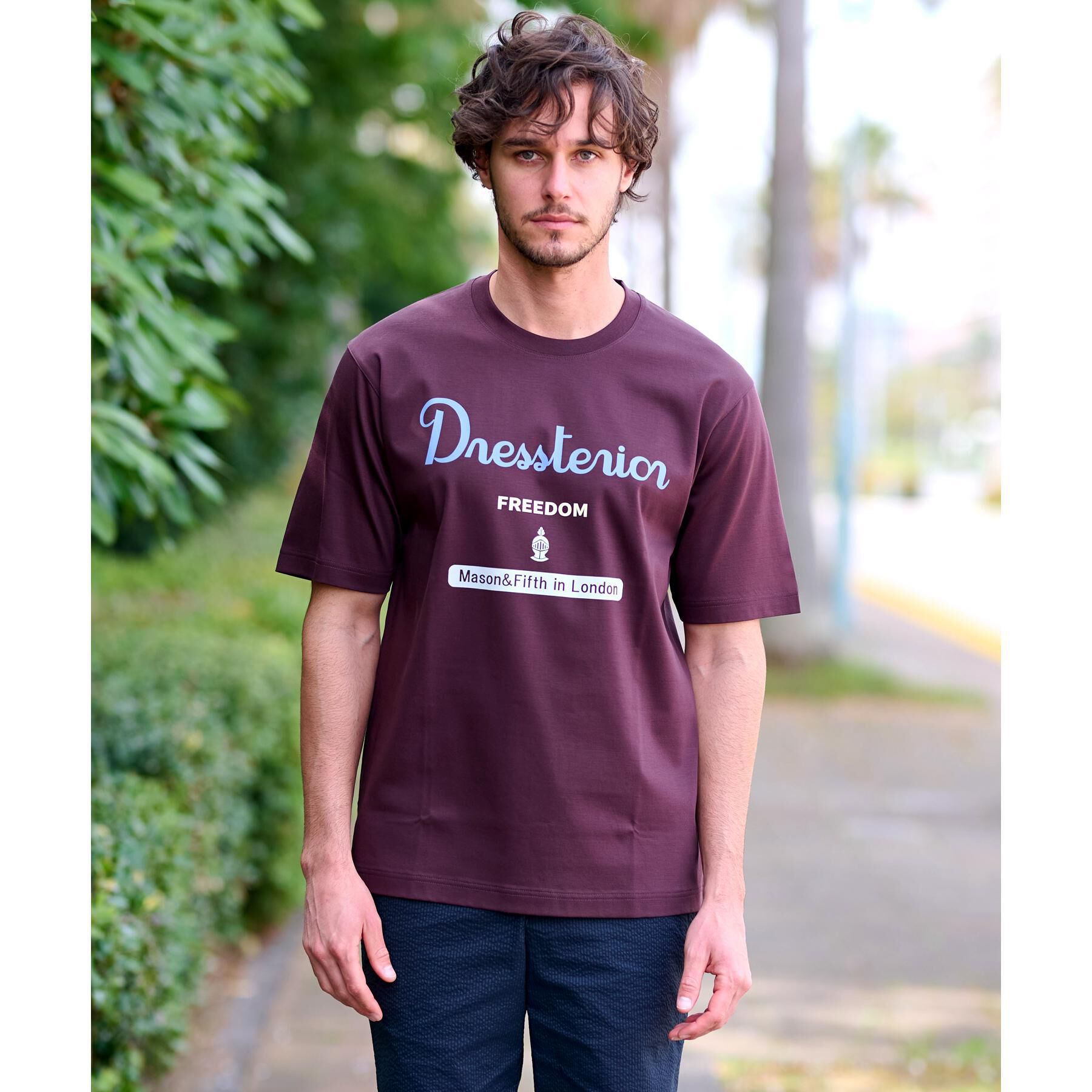 DRESSTERIOR「【接触冷感/抗菌防臭/消臭】ICE CLEAR COTTON ロゴT」|Tシャツ・カットソー|