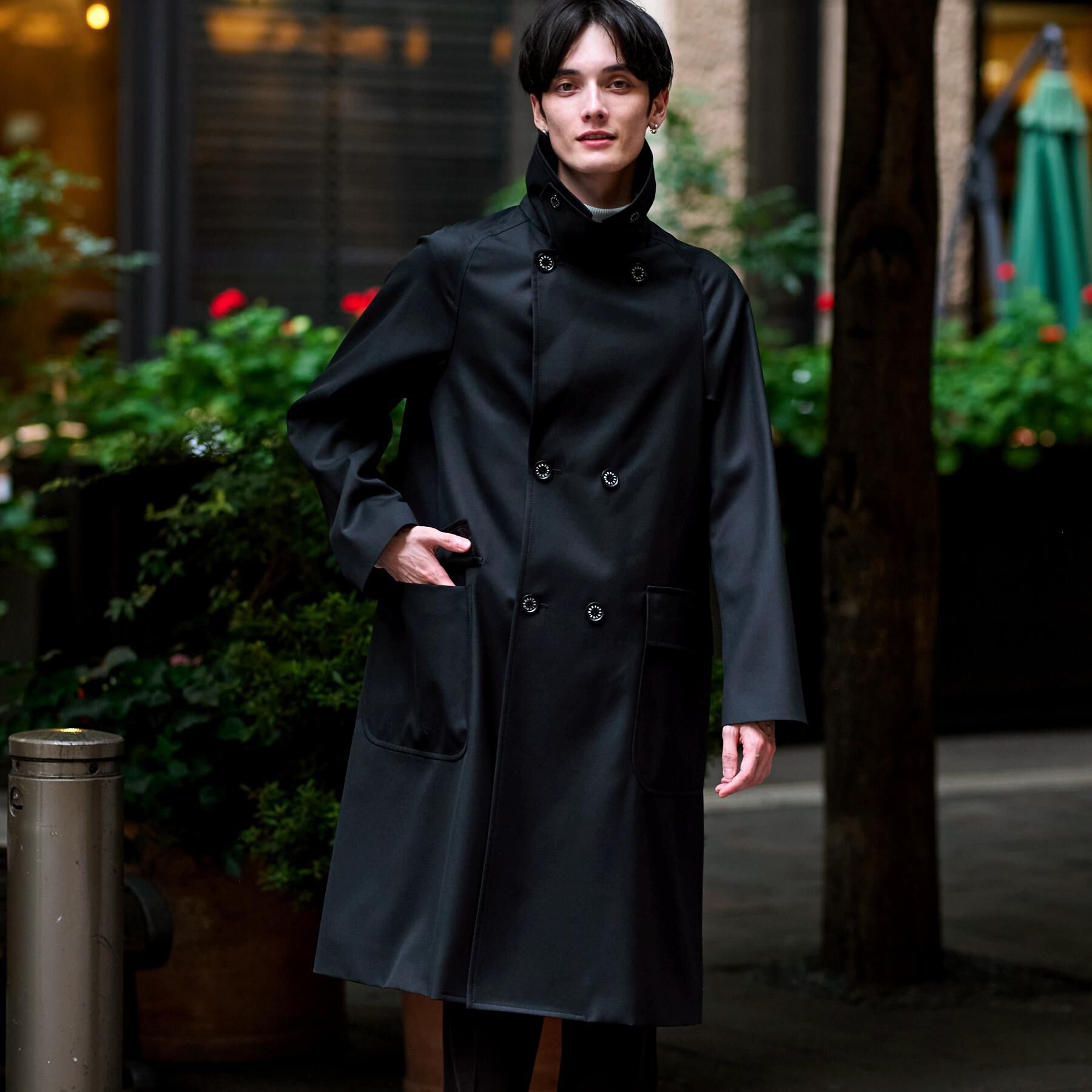 DRESSTERIOR「ウールギャバジン アルスターコート」|トレンチコート|