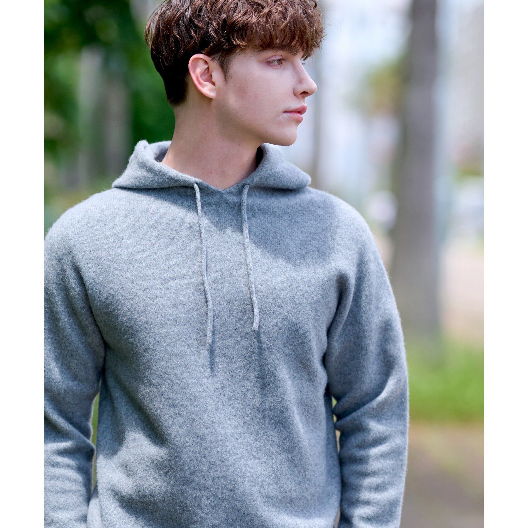 DRESSTERIOR「カシミヤブレンドフードニット」|ニット・セーター|