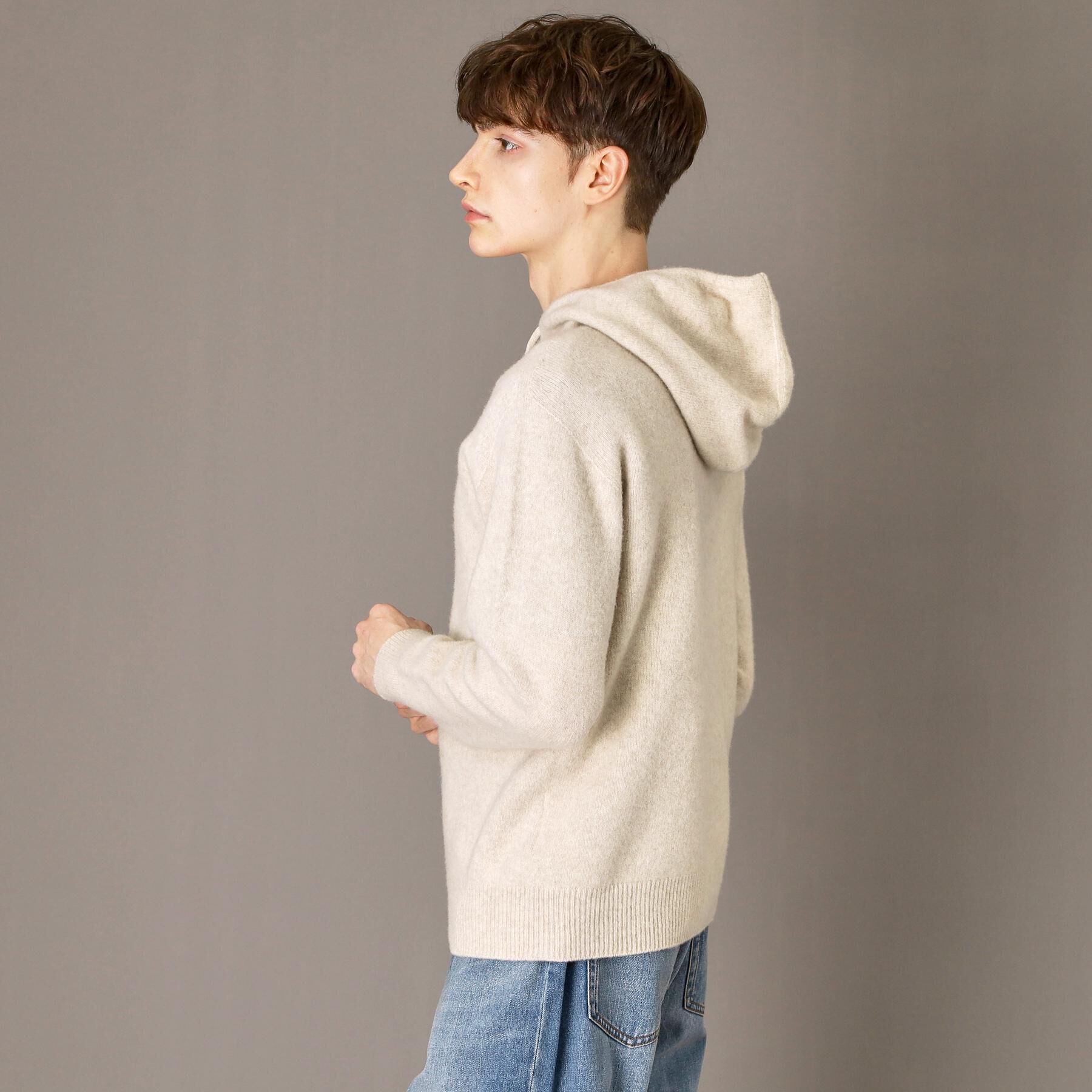 DRESSTERIOR「カシミヤブレンドフードニット」|ニット・セーター|